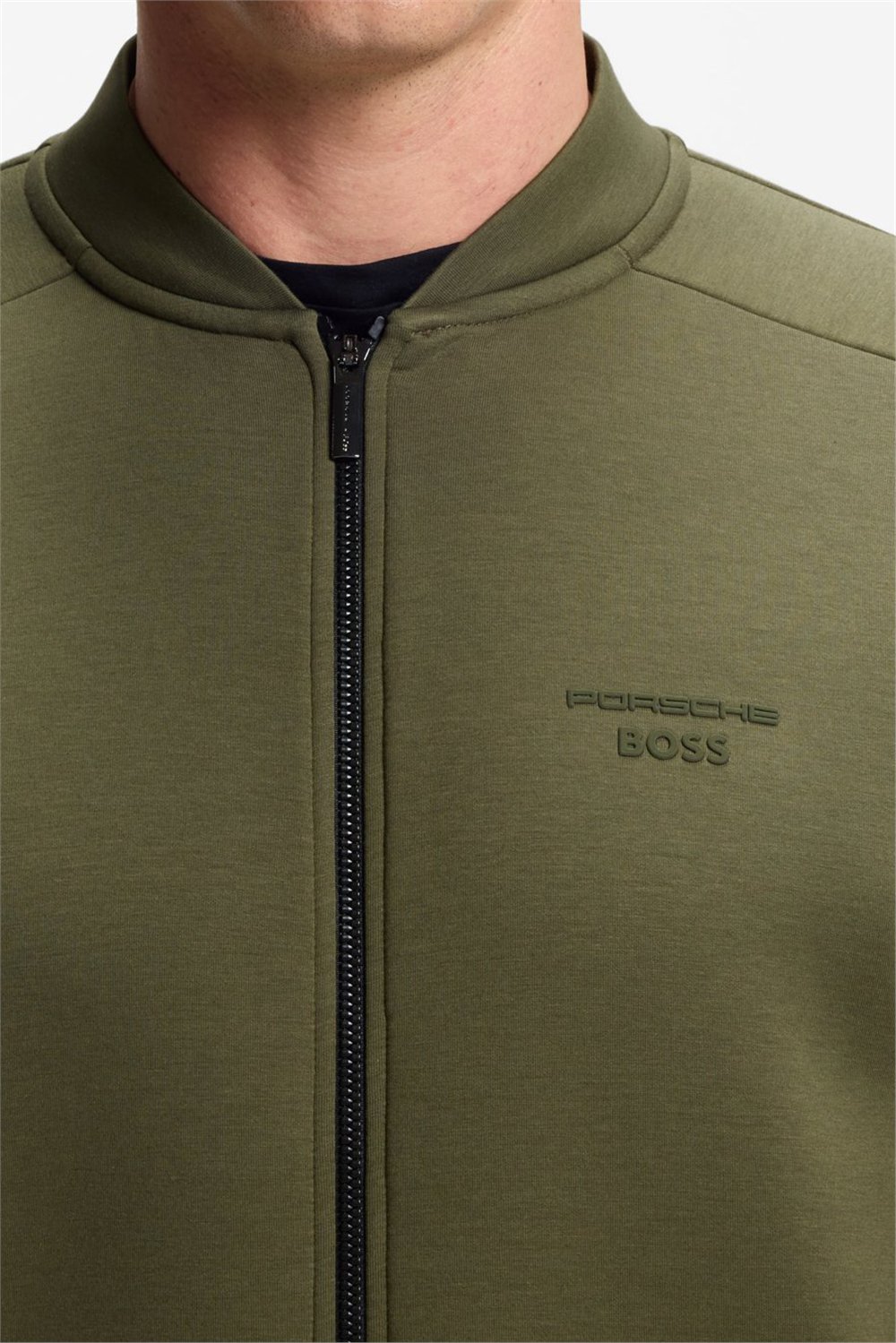 Boss Sw Ps Spirit70 Bo Erkek Fermuarlı Sweatshirt Yeşil