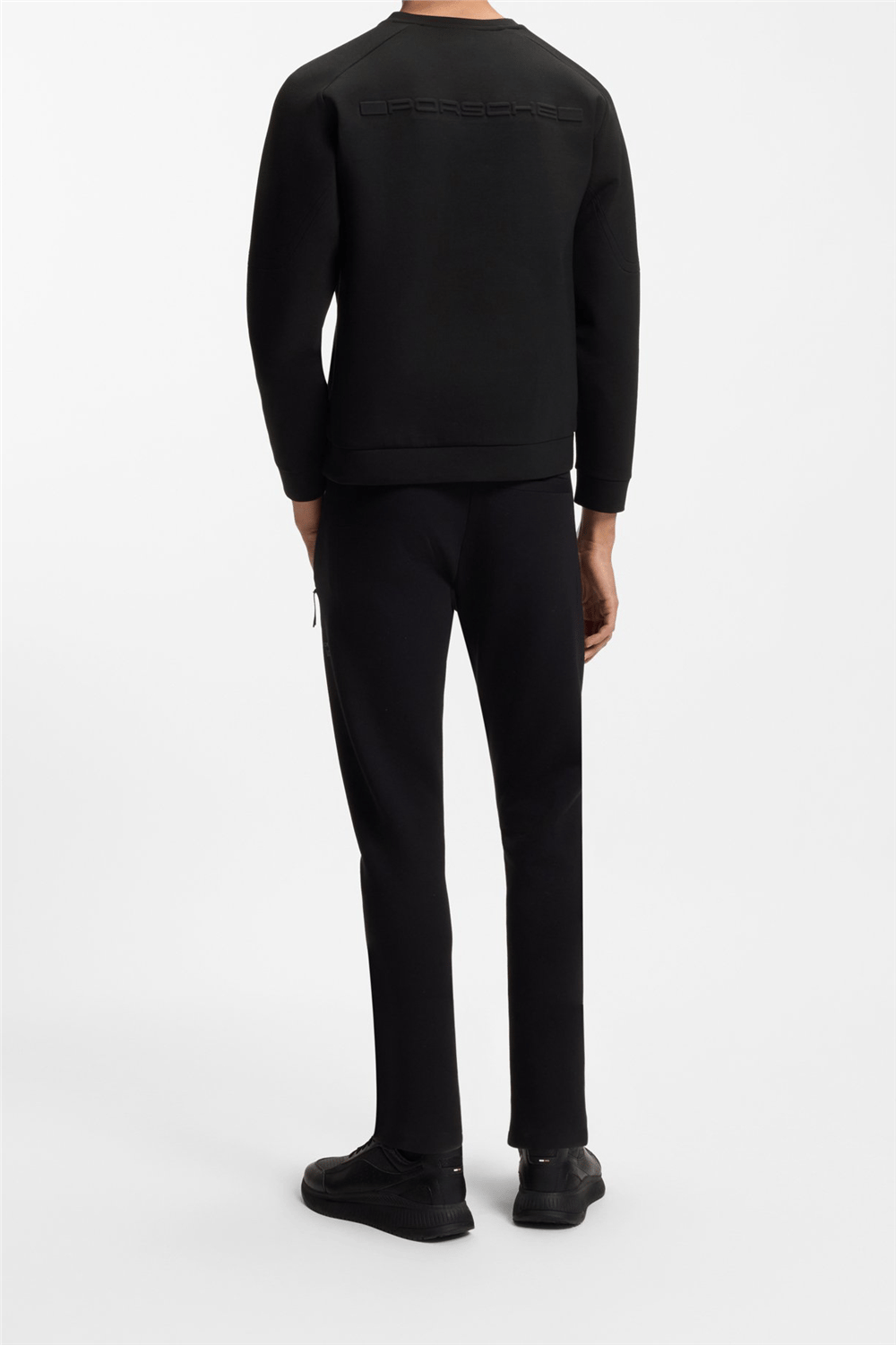 Boss Sw Ps Spirit70 Cn Erkek Bisiklet Yaka Sweatshirt Siyah