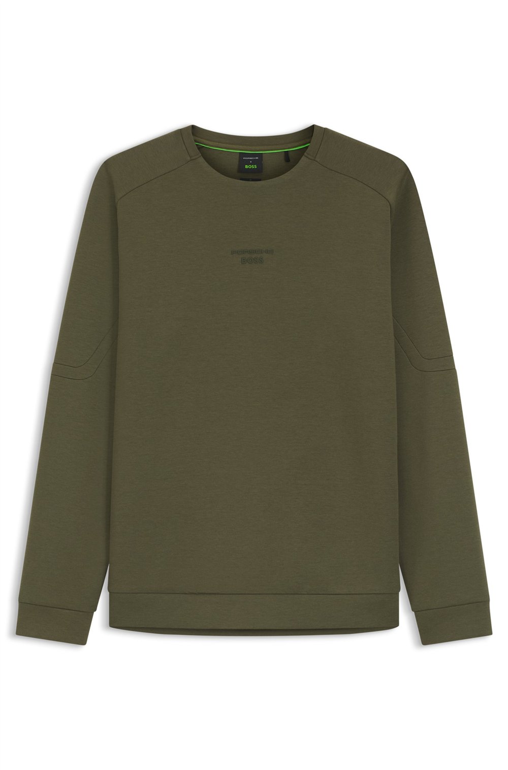 Boss Sw Ps Spirit70 Cn Erkek Bisiklet Yaka Sweatshirt Yeşil