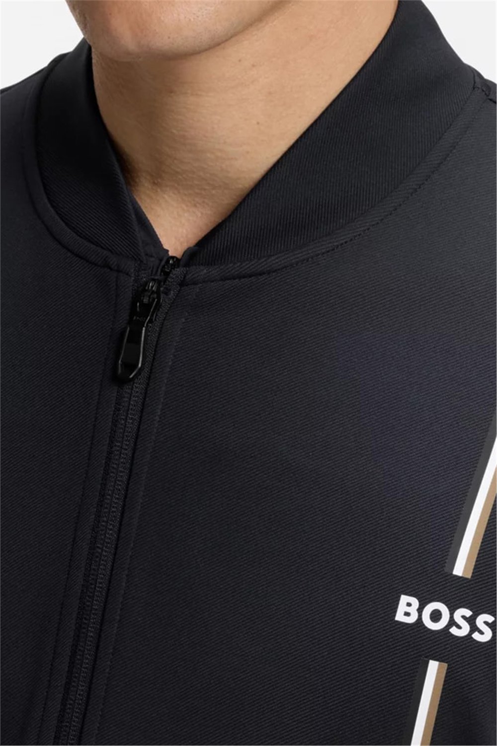 BOSS Sw Toc Game Fz Erkek Fermuarlı Sweatshirt Mavi