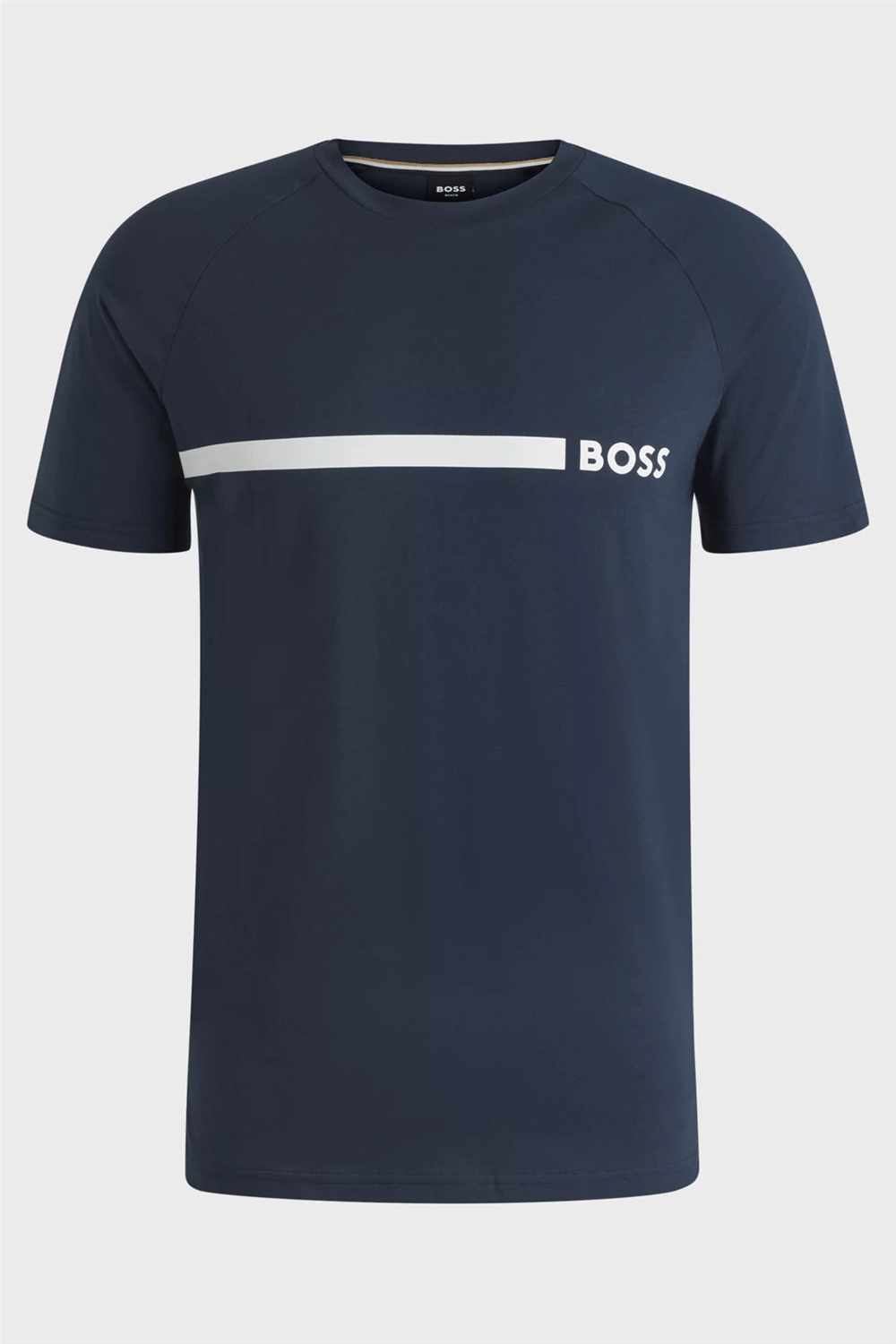 Boss T Shirt Rn Slim Fit Erkek Bisiklet Yaka T-Shirt Lacivert