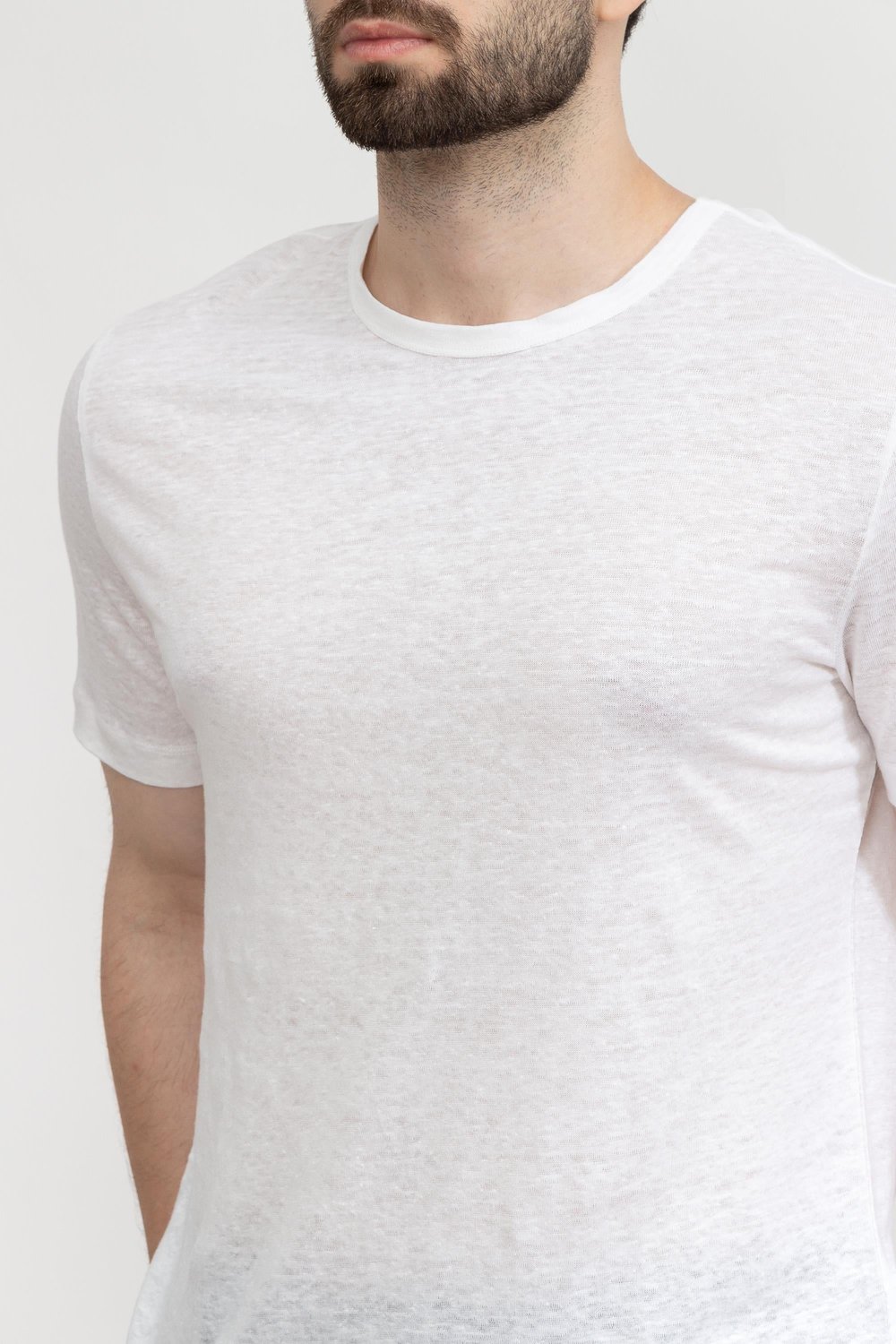 Boss Tiburt Erkek Bisiklet Yaka T-Shirt Beyaz
