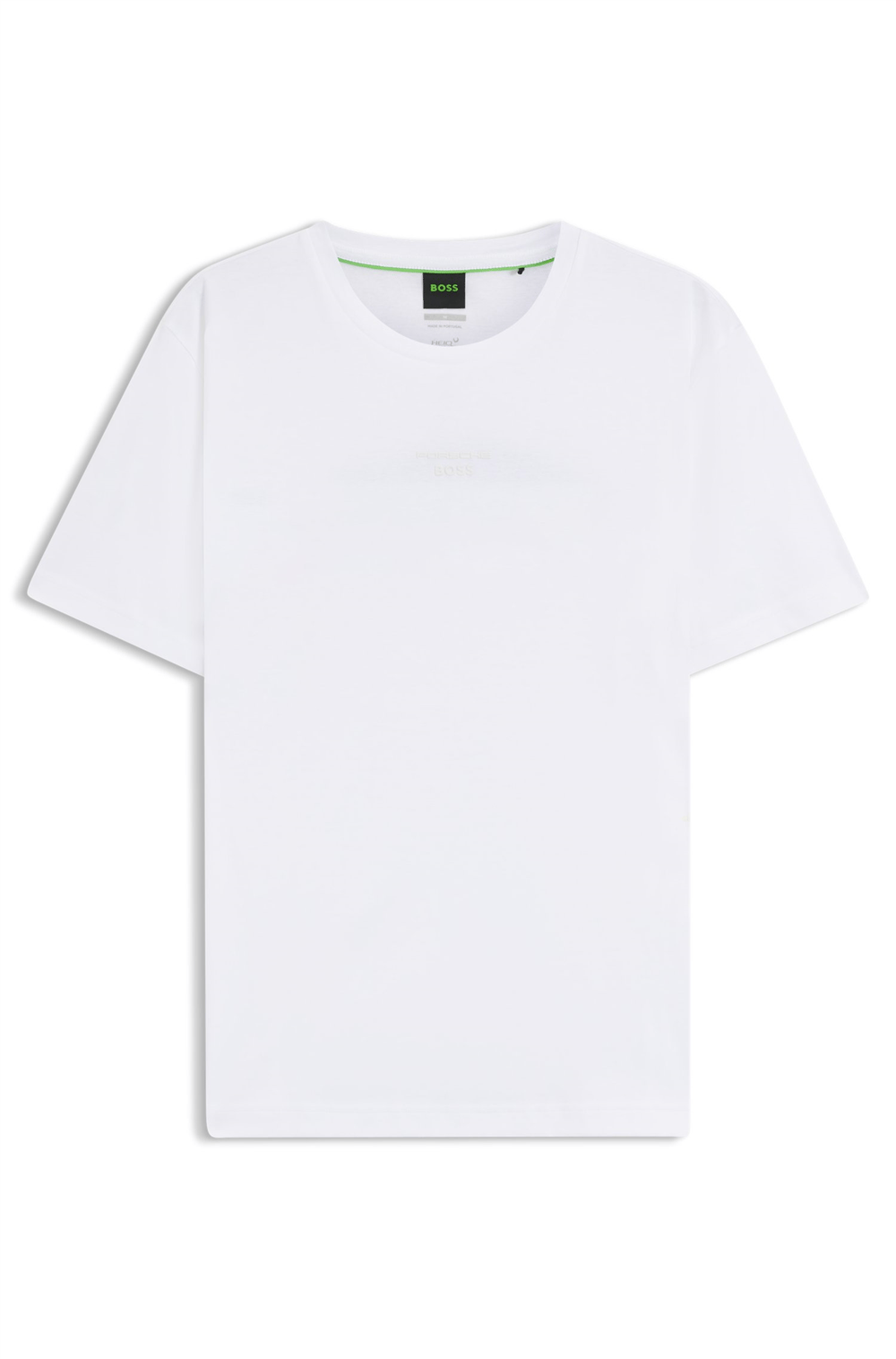 Boss Ts Ps Spirit70 Car Erkek Bisiklet Yaka T-Shirt Beyaz