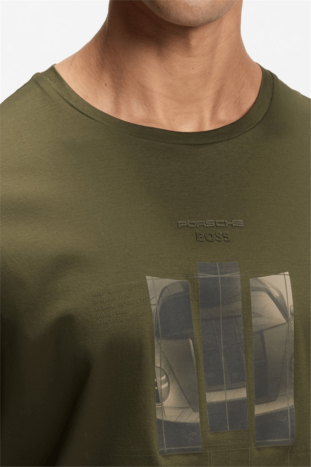 Boss Ts Ps Spirit70 Grx Erkek Bisiklet Yaka T-Shirt Yeşil