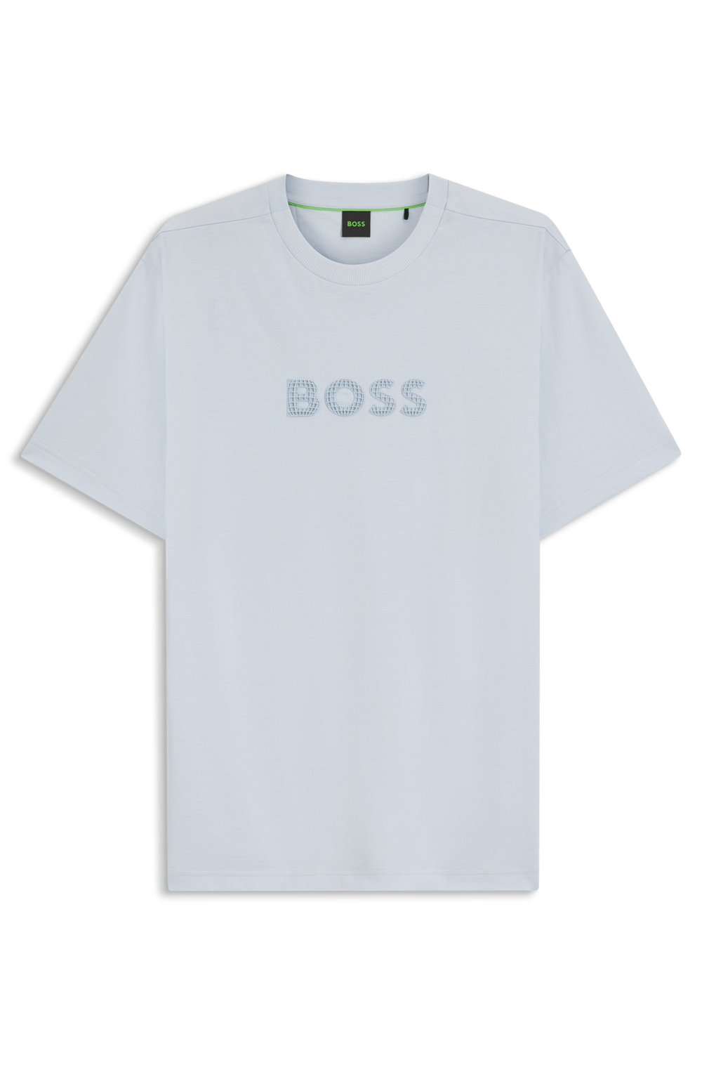 Boss Ts Terrace Logo Erkek Bisiklet Yaka T-Shirt Mavi