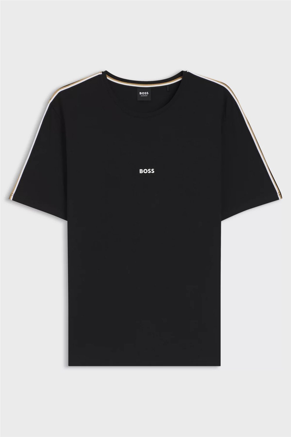 Boss Unique T-Shirtt Erkek Pijama Üstü Siyah