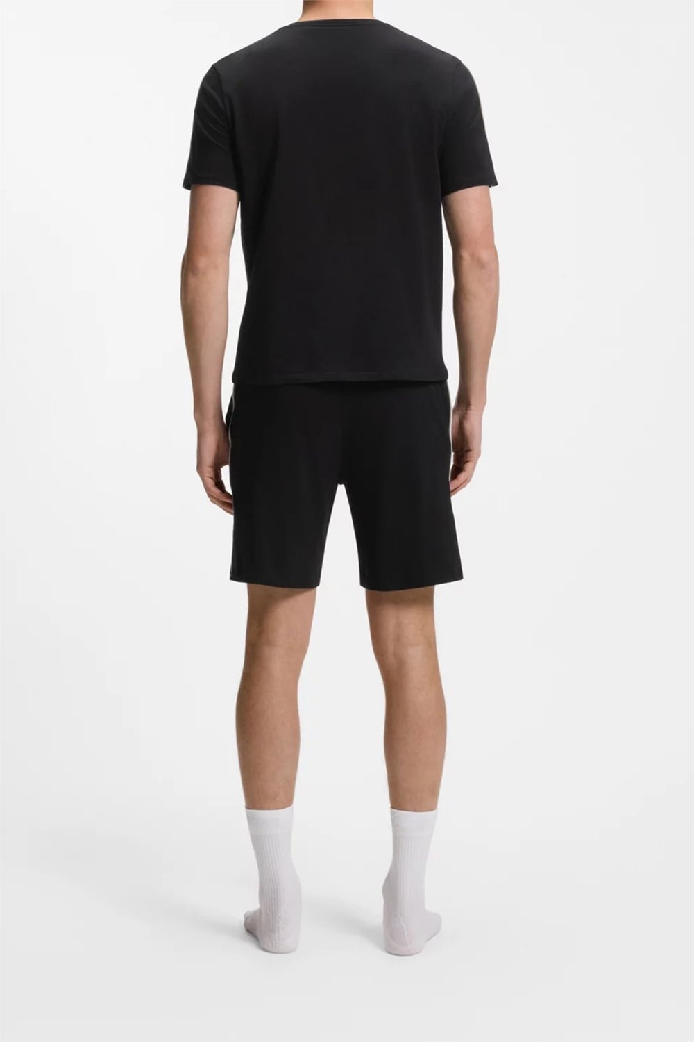 Boss Unique T-Shirtt Erkek Pijama Üstü Siyah