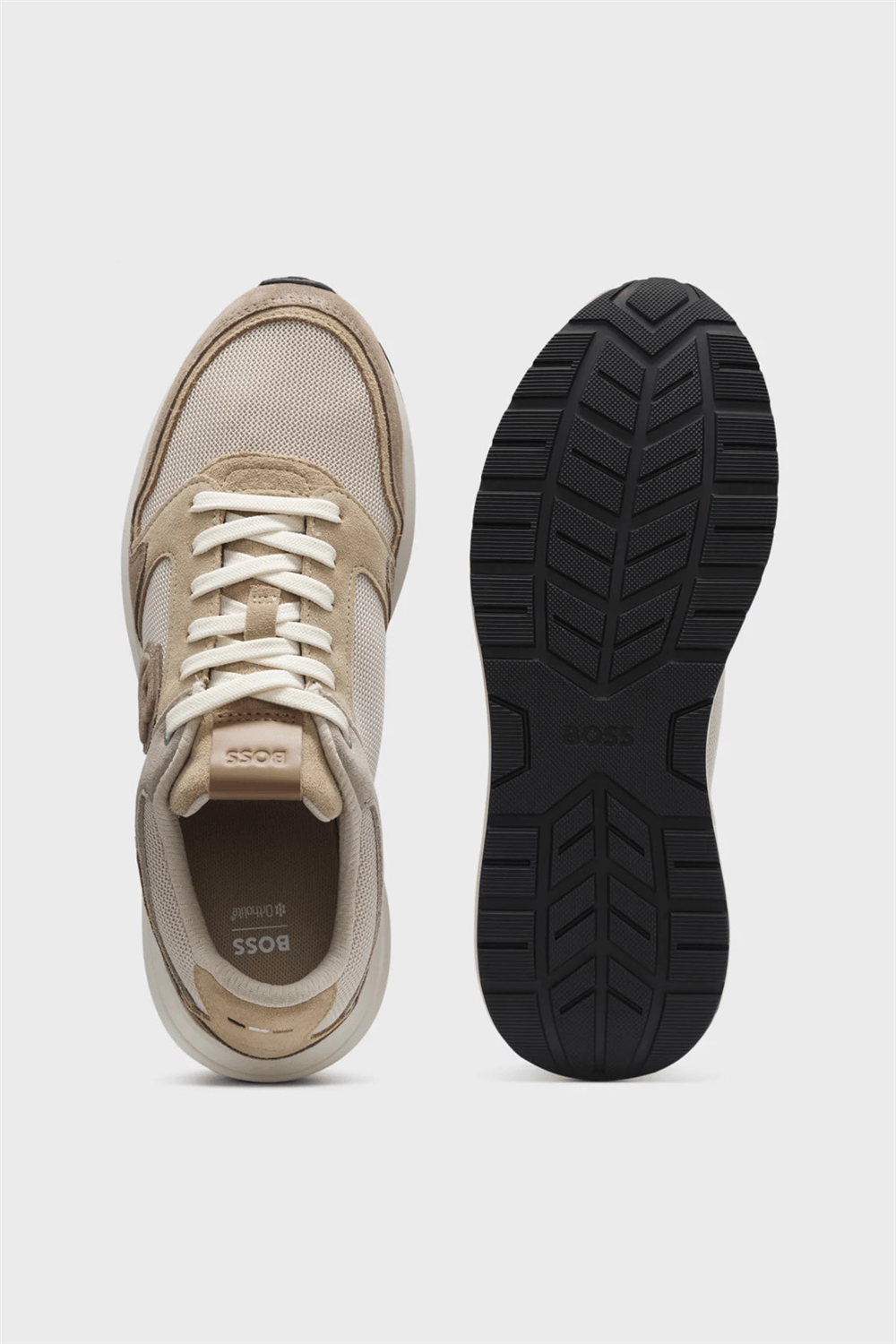 BOSS Vinston Runn Sdmebb Erkek Sneaker Bej