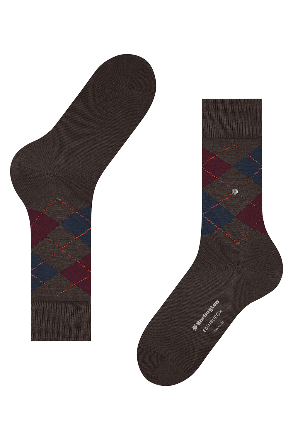 Burlington Edinburgh SO Erkek Çorap Kahverengi
