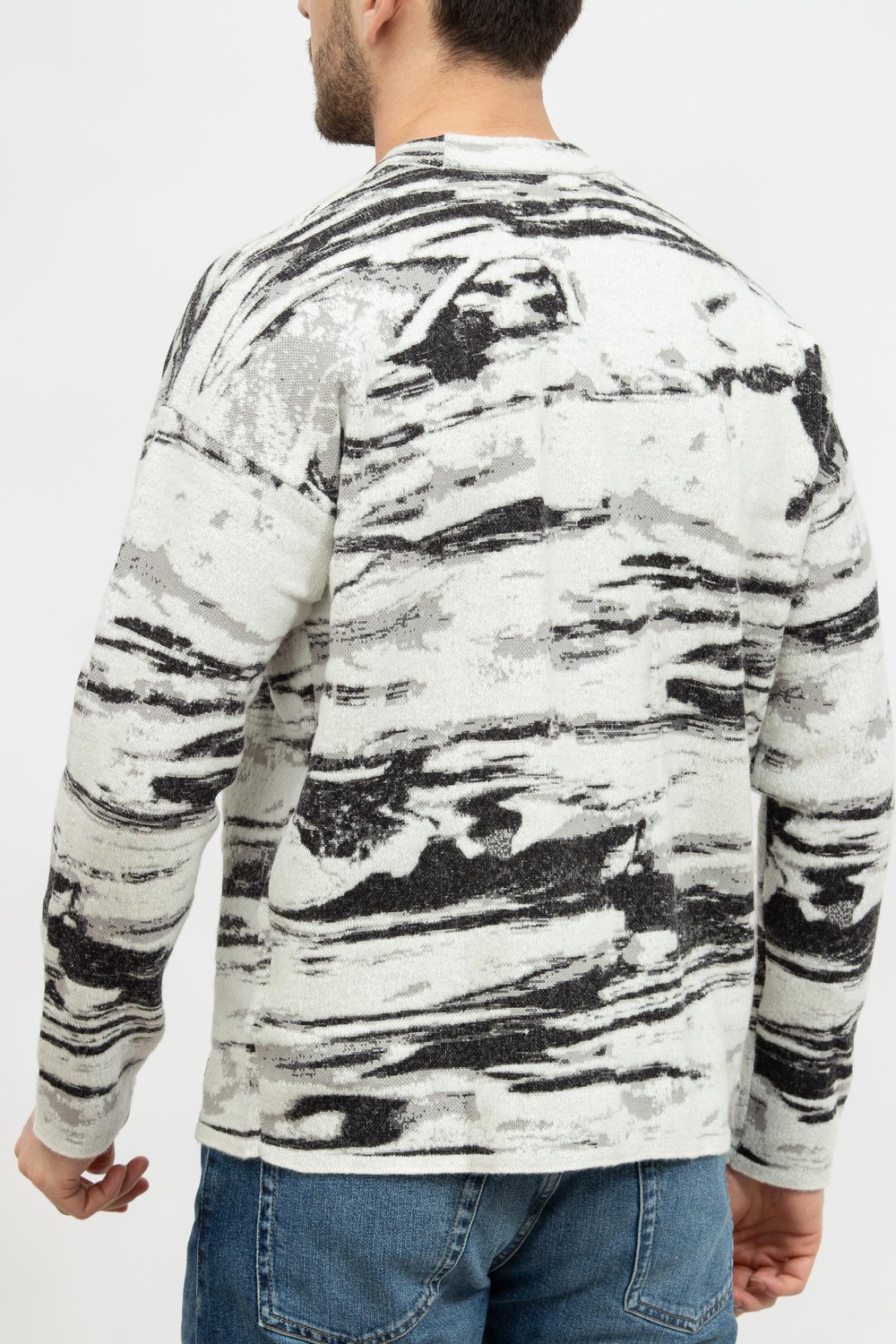 Calvin Klein Abstract Jacquard Erkek Triko