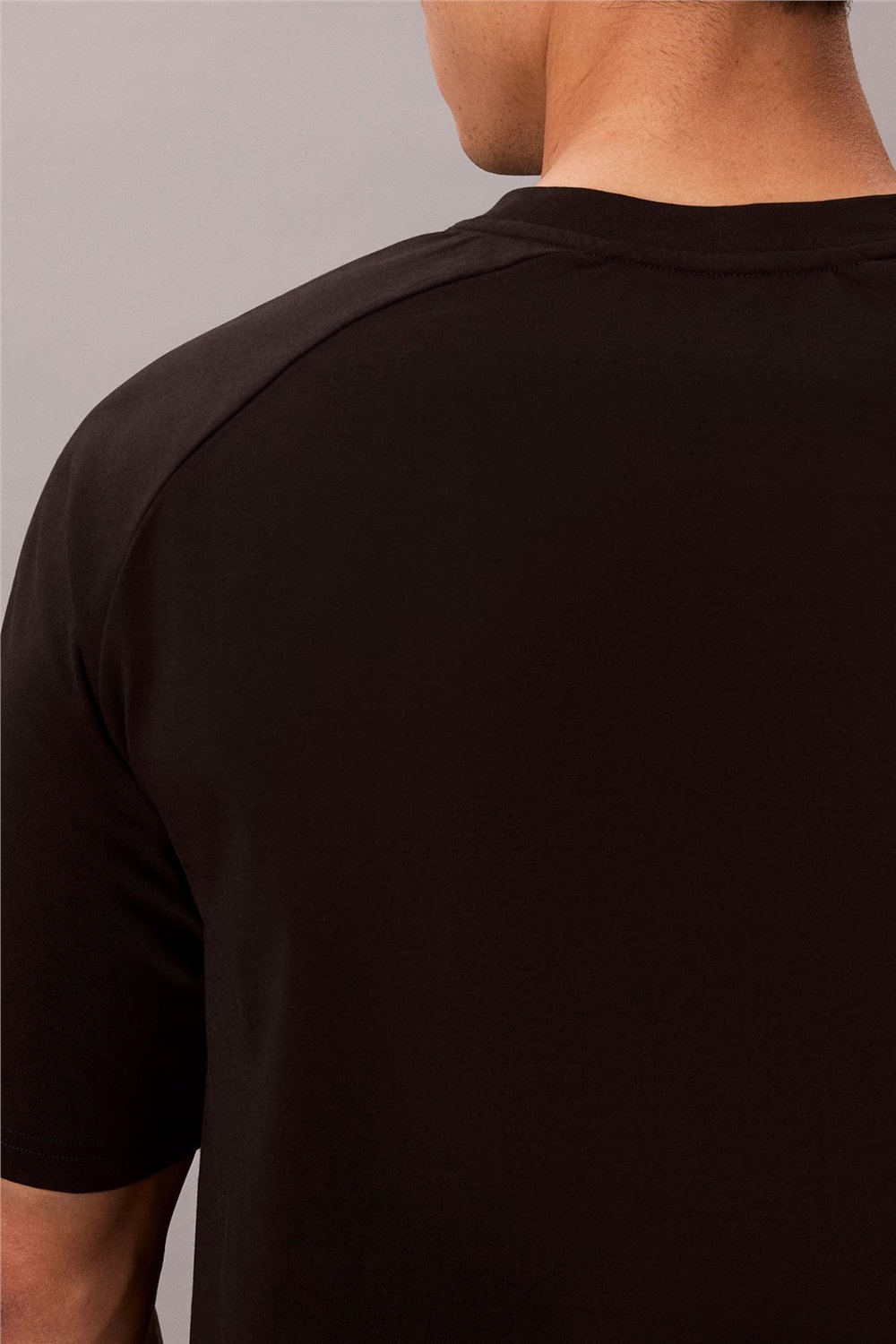 Calvin Klein Active Top Erkek Bisiklet Yaka T-Shirt Siyah