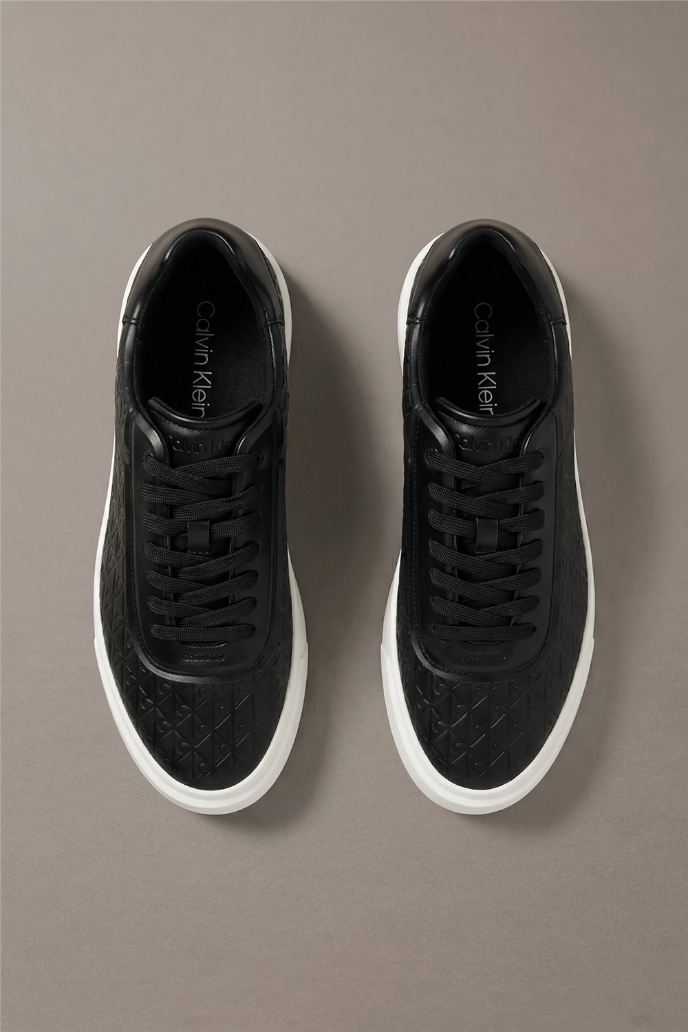 Calvin Klein Basket Cup Oxf Lup Hf Aop Lth Erkek Sneaker Gümüş