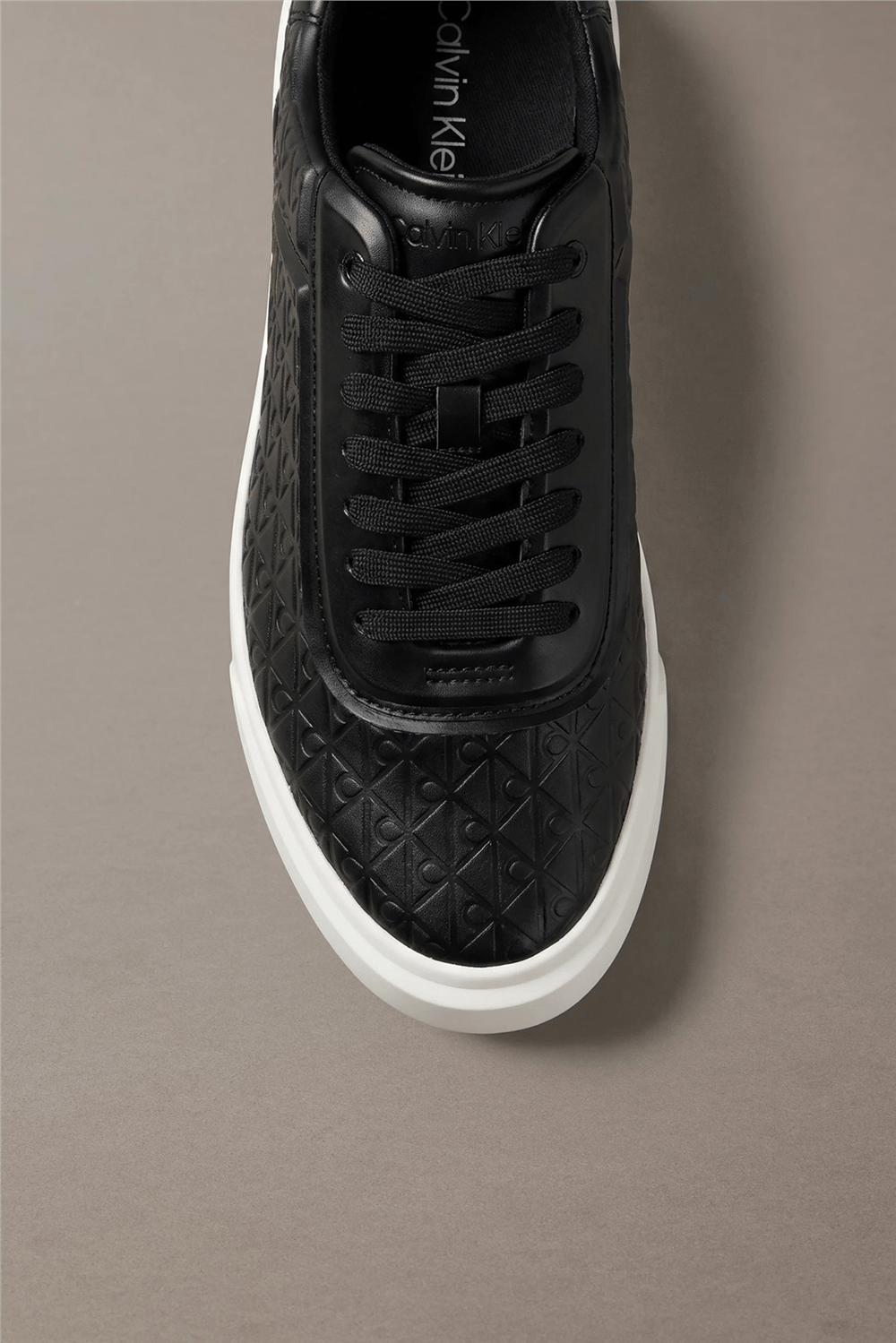 Calvin Klein Basket Cup Oxf Lup Hf Aop Lth Erkek Sneaker Gümüş
