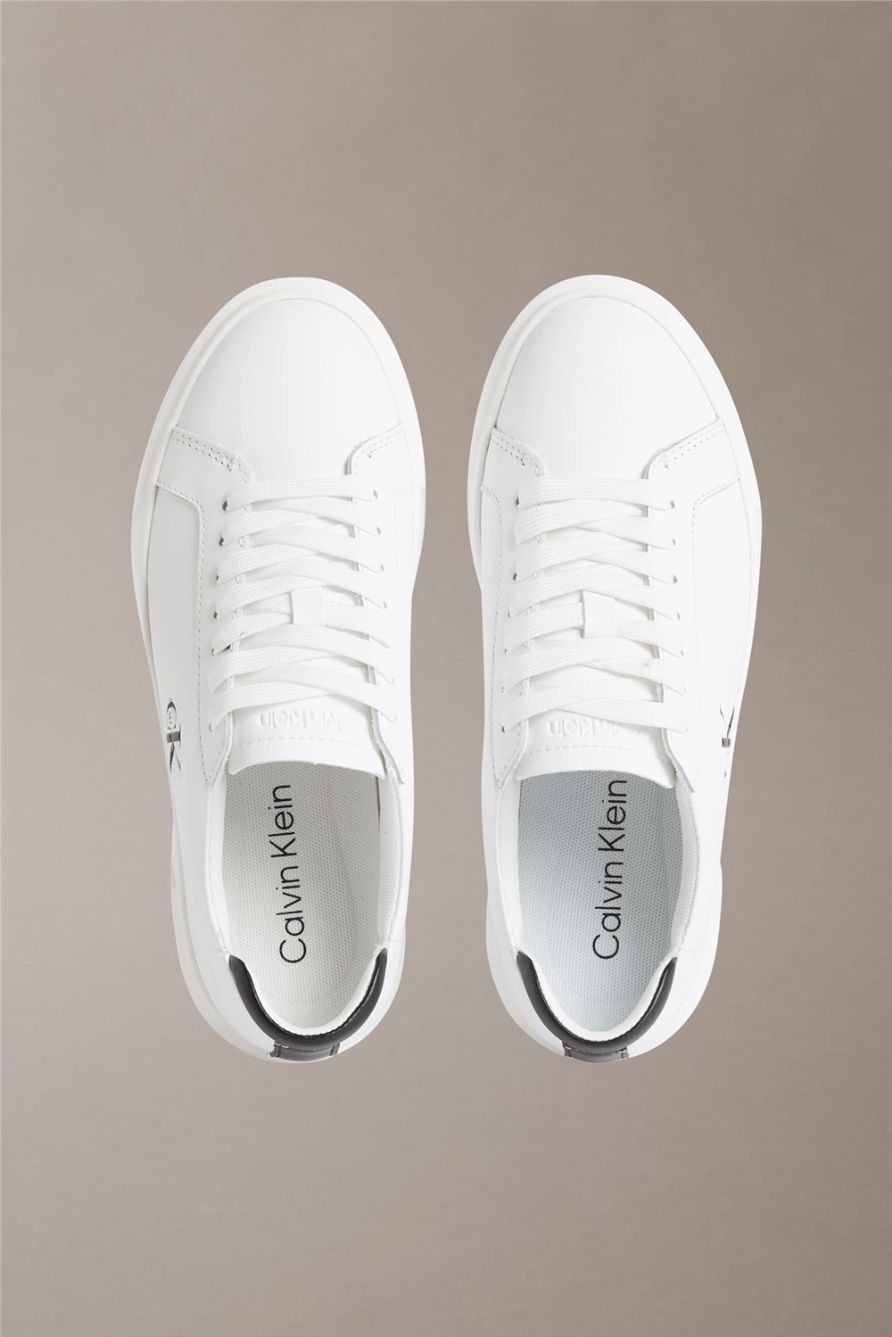 Calvin Klein Basket Cupsole Laceup Lth Ml Erkek Sneaker Beyaz