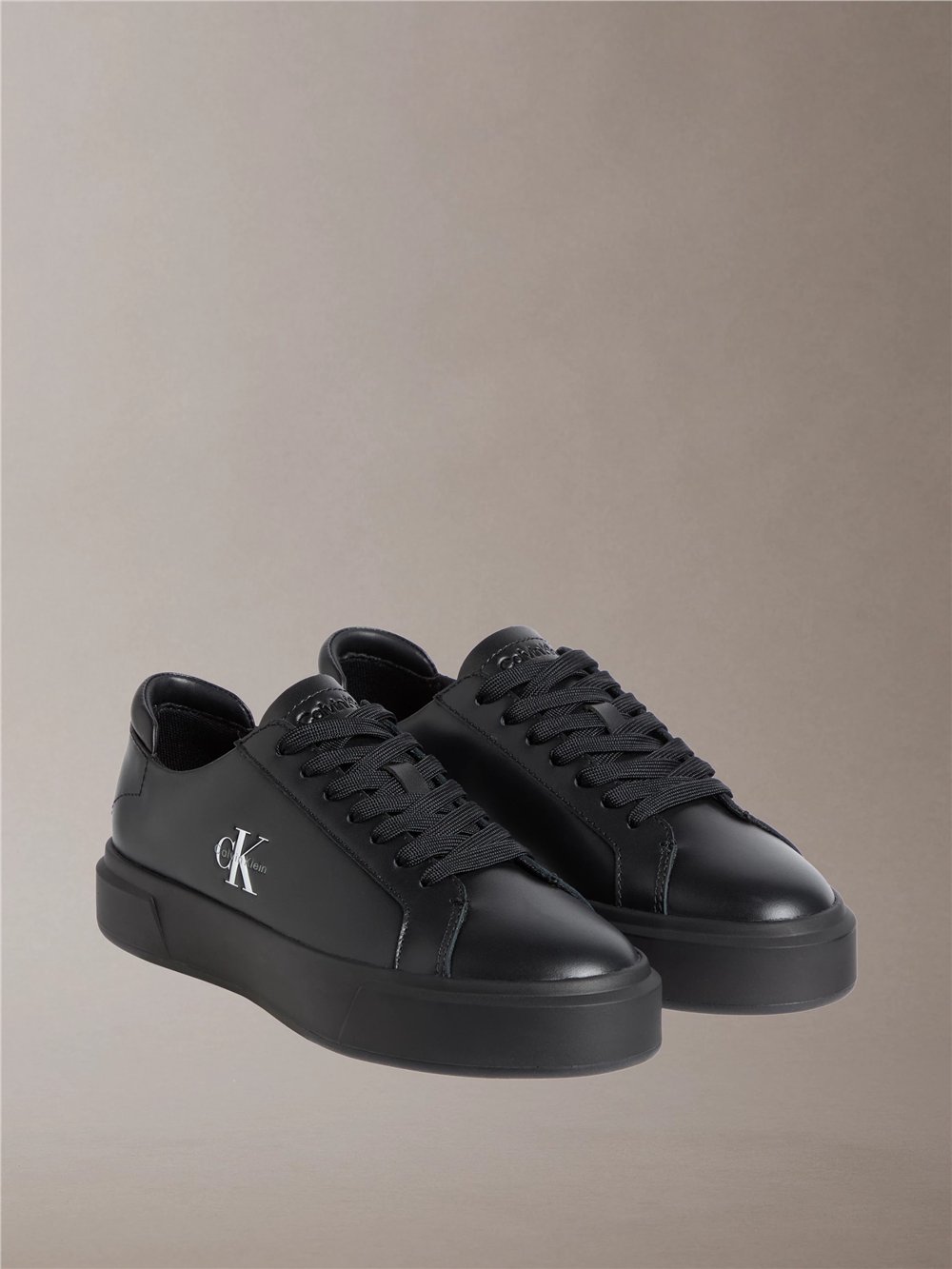 Calvin Klein Basket Cupsole Laceup Lth Ml Erkek Sneaker Siyah
