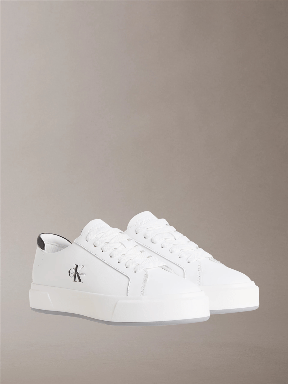 Calvin Klein Basket Cupsole Laceup Lth Ml Erkek Sneaker Beyaz