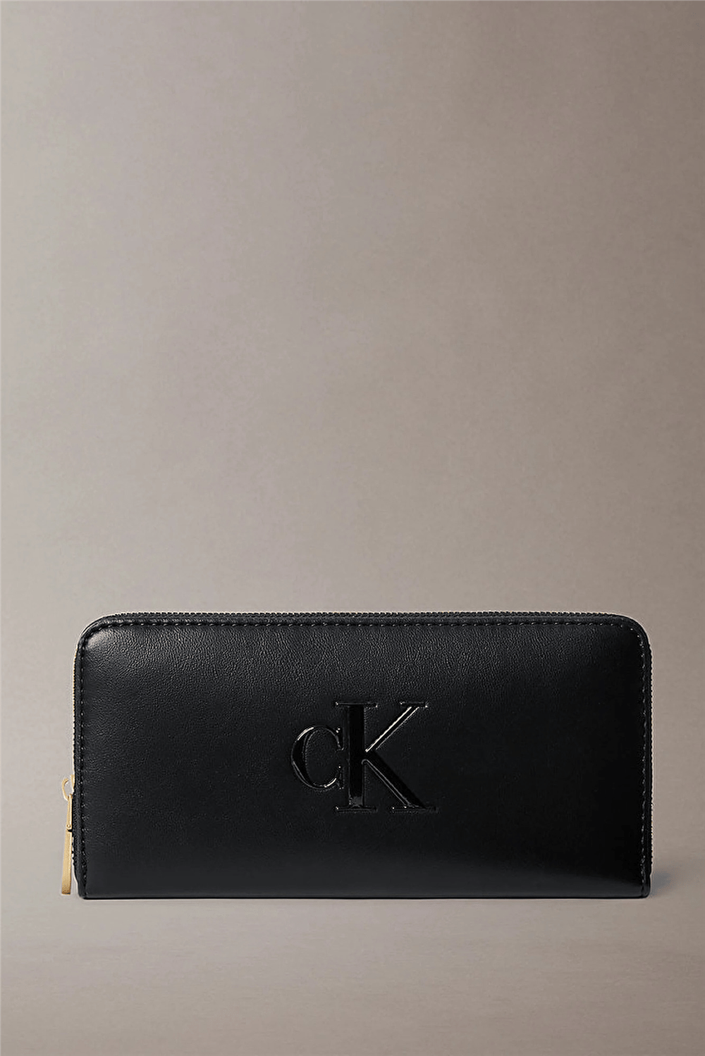 Calvin Klein Bold CK Long Zip Around Kadın Cüzdan Siyah