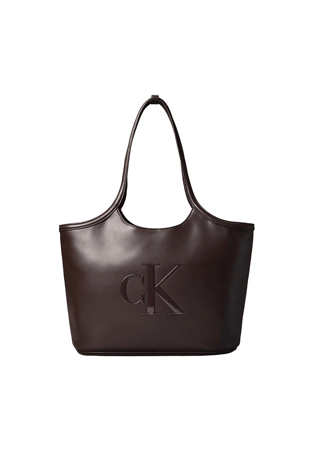 Calvin Klein Bold Ck Shopper Kadın Omuz Çantası Kahverengi