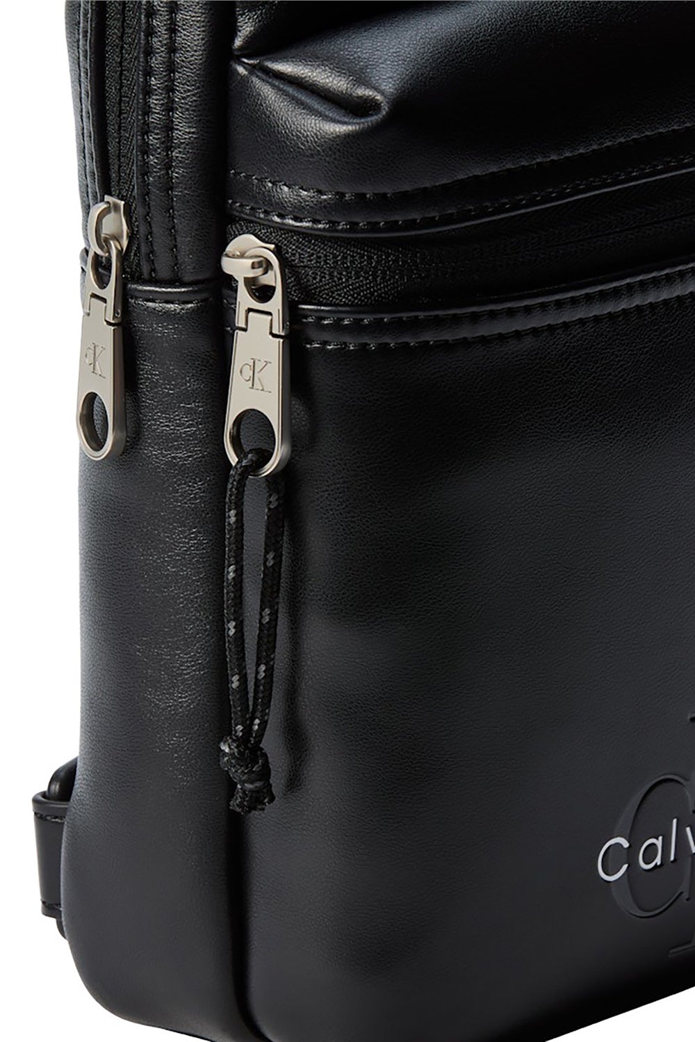Calvin Klein Bold Logo Webbing Sling Erkek Reporter Çanta Siyah