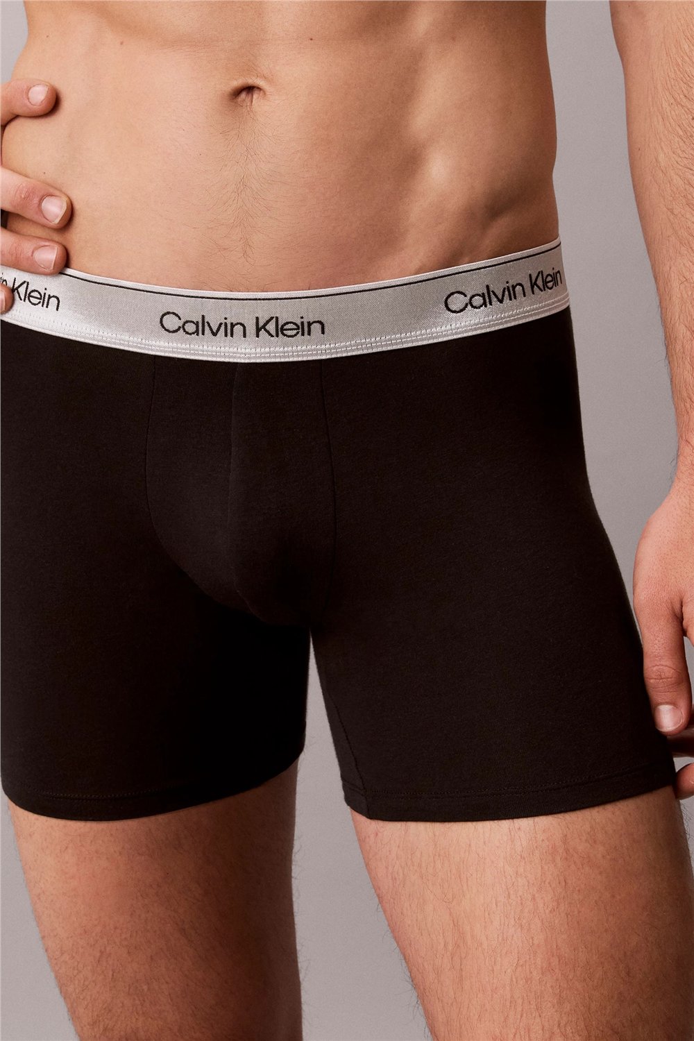 Calvin Klein Boxer Brief 3Pk Erkek 3lü Boxer Gri