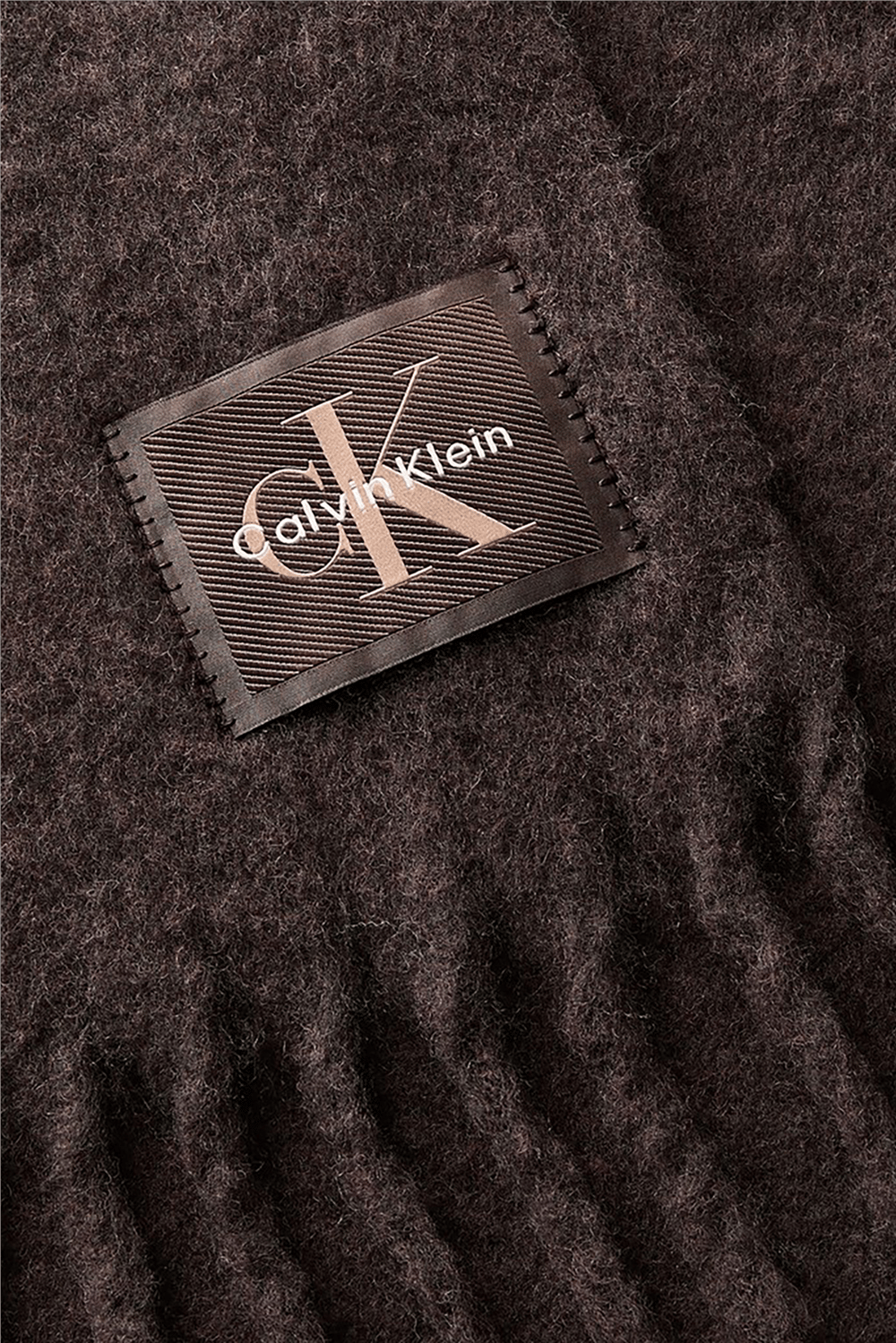 Calvin Klein Brus﻿Hed Solid HW Scarf Kadın Atkı Kahverengi