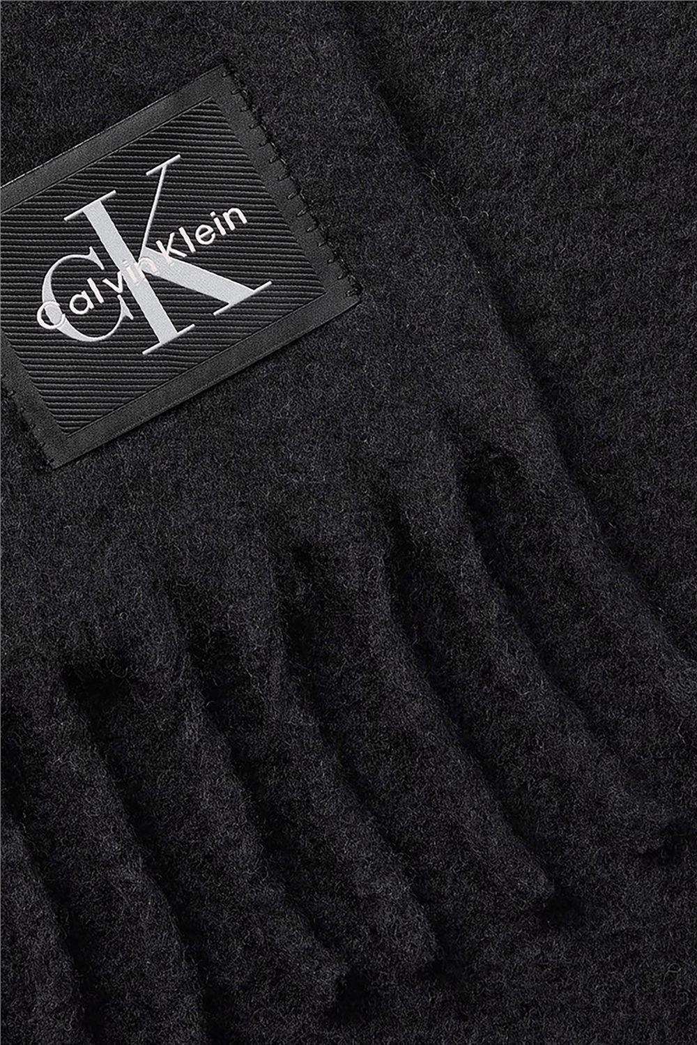 Calvin Klein Brus﻿Hed Solid HW Scarf Kadın Atkı Siyah
