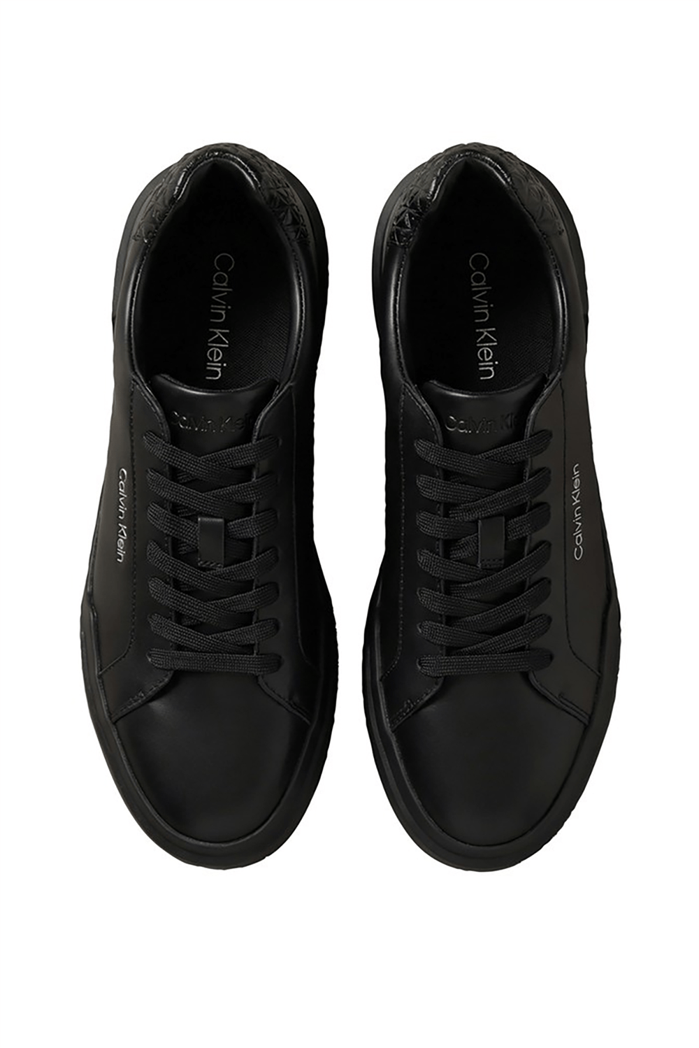 Calvin Klein Chunky Cups Laceup Lth Aop Bt Erkek Sneaker Siyah