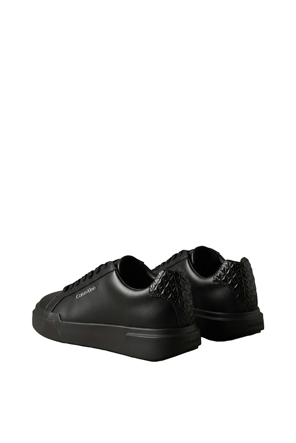 Calvin Klein Chunky Cups Laceup Lth Aop Bt Erkek Sneaker Siyah