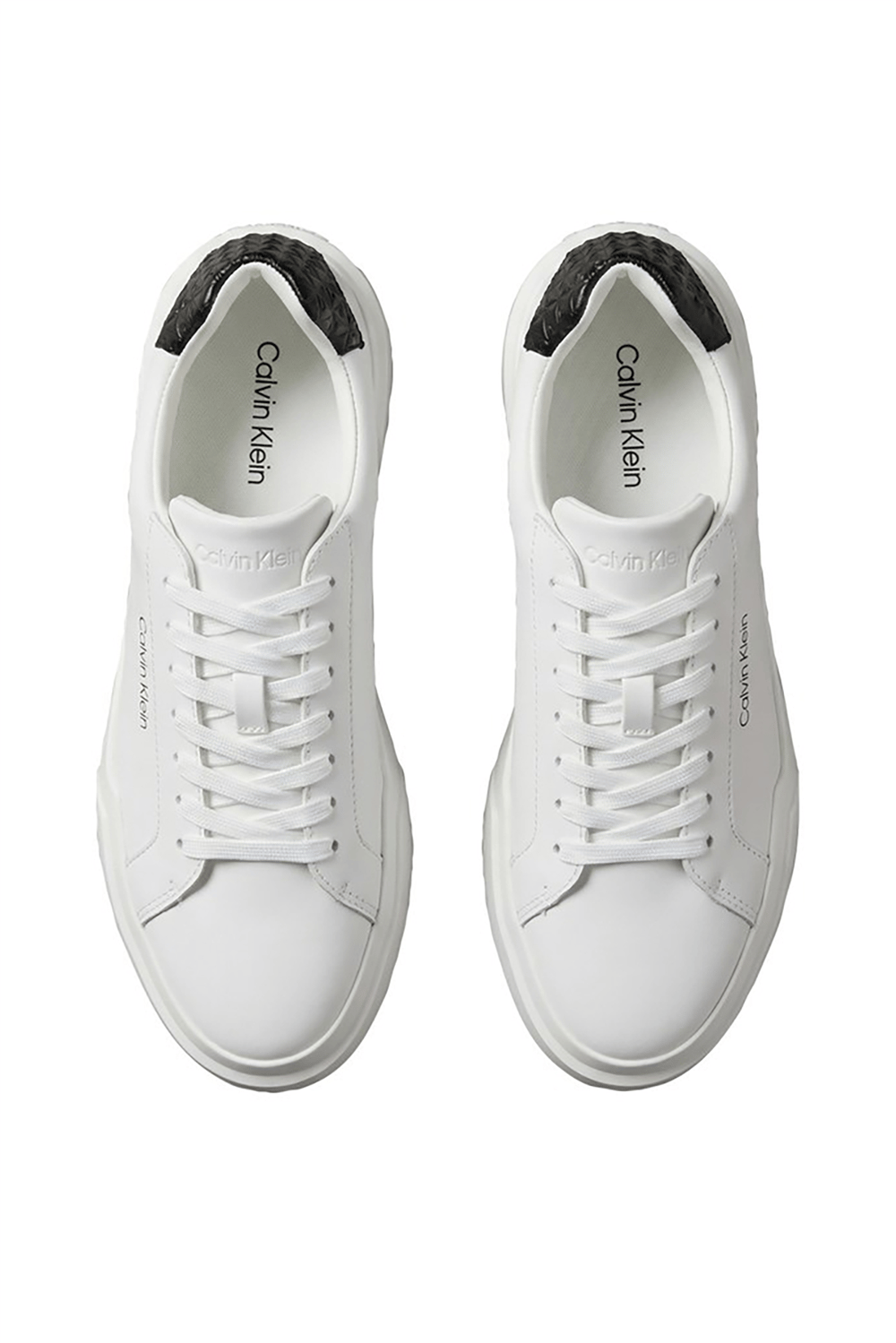 Calvin Klein Chunky Cups Laceup Lth Aop Bt Erkek Sneaker Beyaz