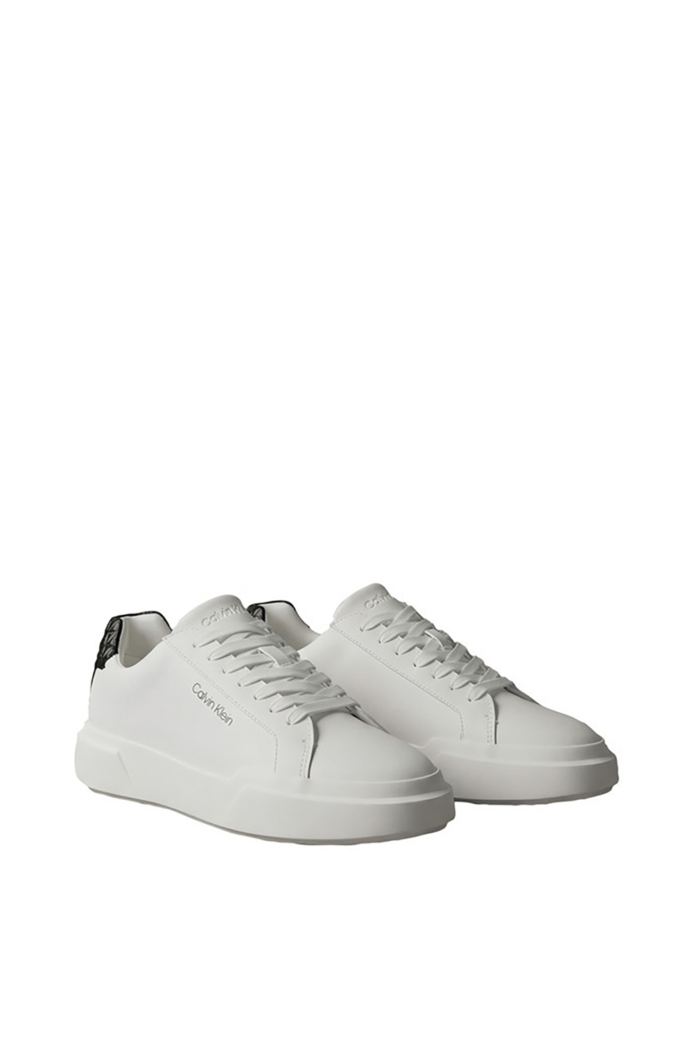 Calvin Klein Chunky Cups Laceup Lth Aop Bt Erkek Sneaker Beyaz