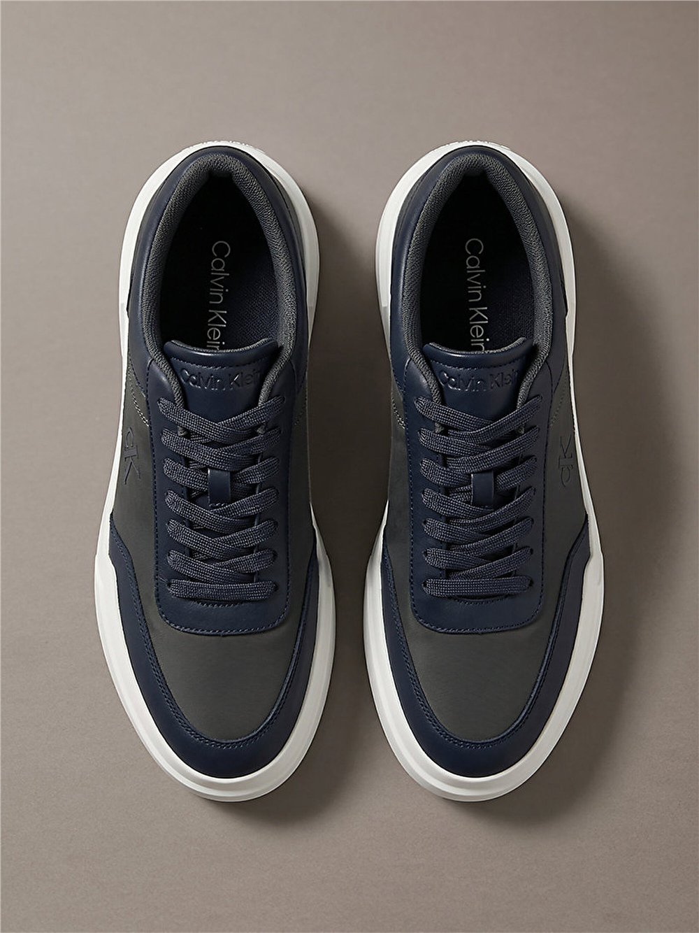 Calvin Klein Chunky Cups Laceup Oxf Mix Mat Erkek Sneaker Siyah