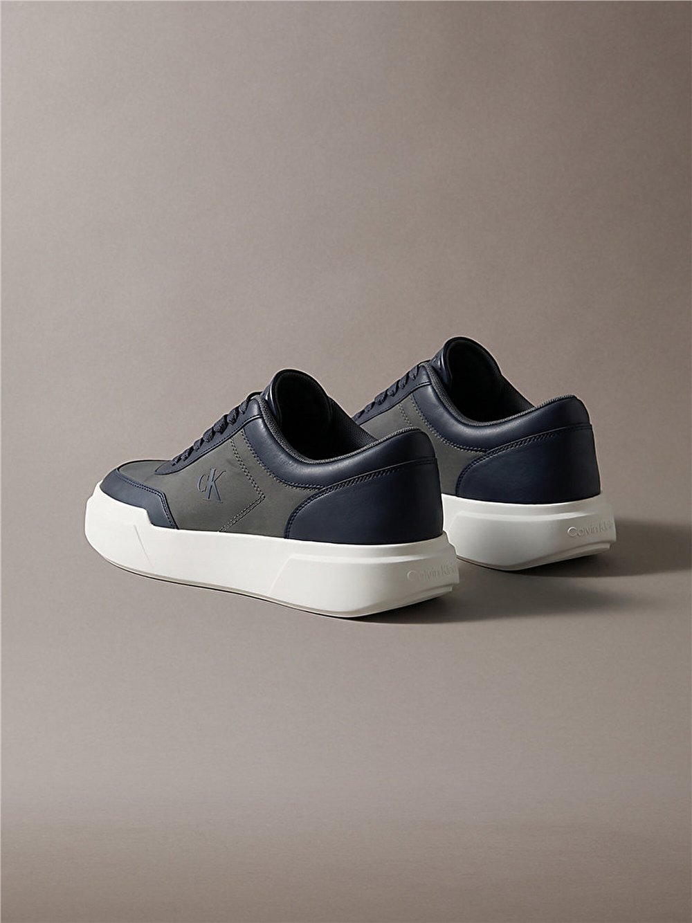Calvin Klein Chunky Cups Laceup Oxf Mix Mat Erkek Sneaker Siyah