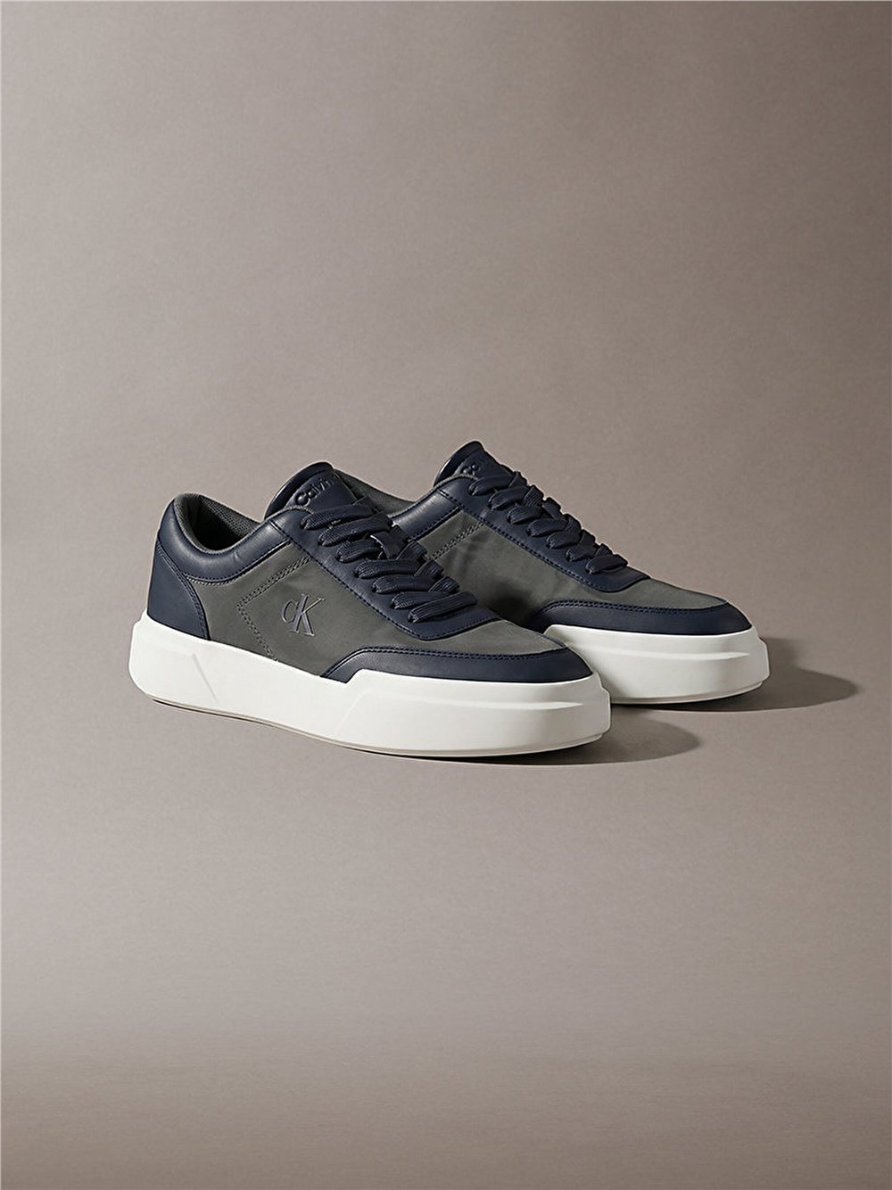 Calvin Klein Chunky Cups Laceup Oxf Mix Mat Erkek Sneaker Siyah