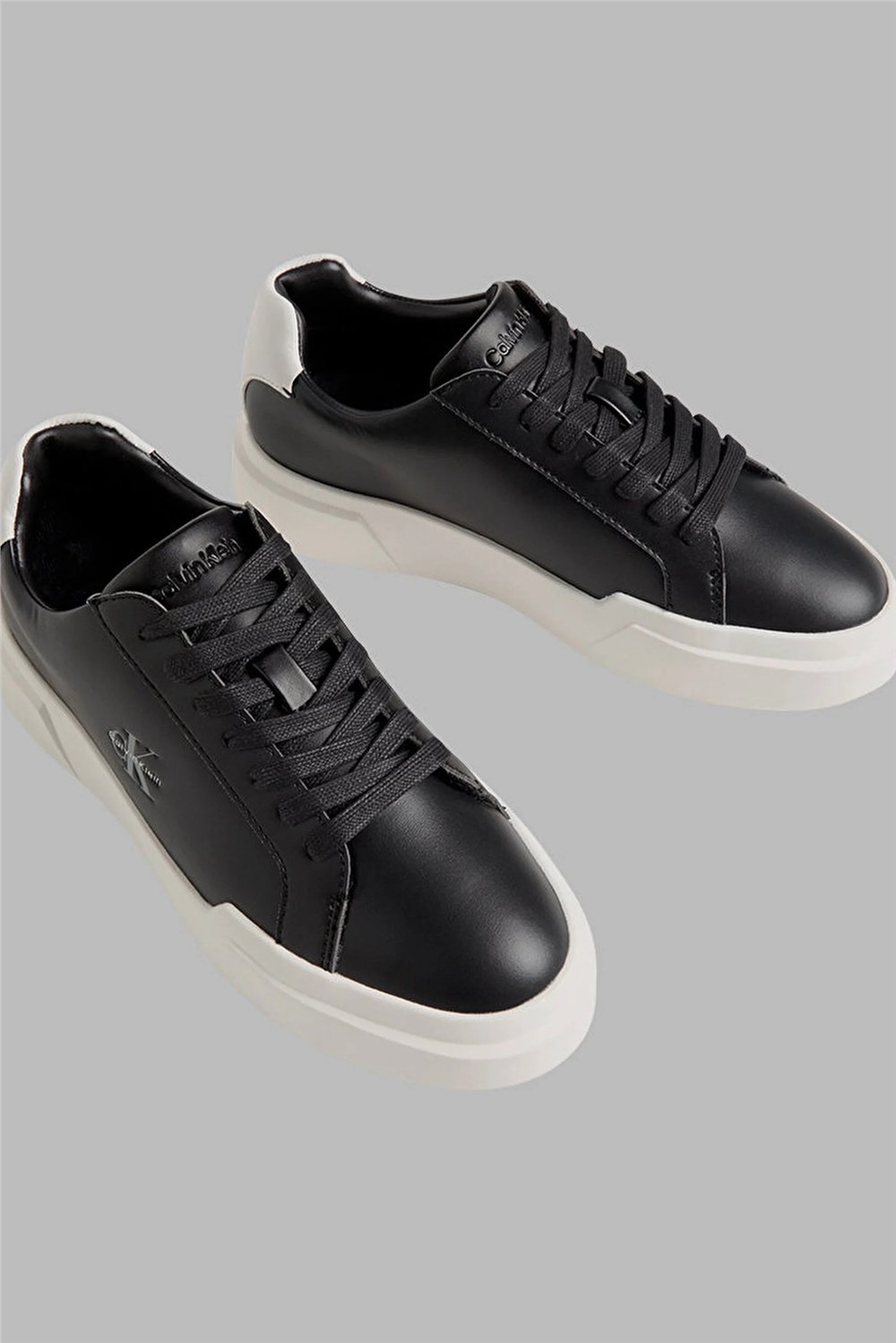 Calvin Klein Chunky Cupsole Laceup Lth Wn Kadın Sneaker Siyah