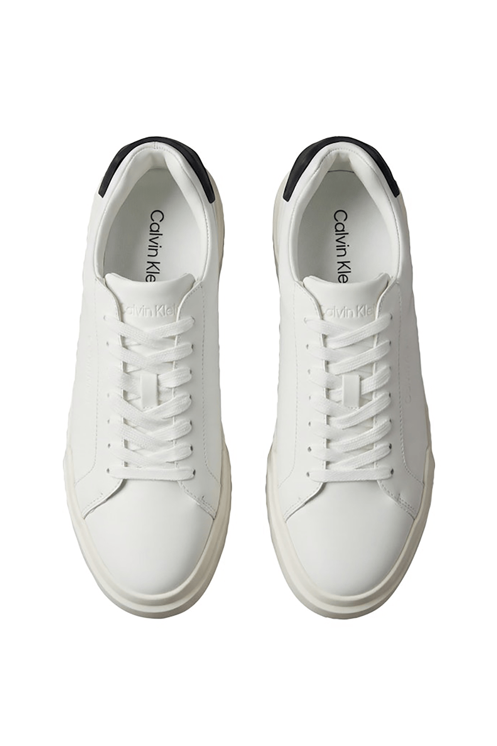 Calvin Klein Chunky Cupsole Laceup Rub Bt Lth Erkek Sneaker Beyaz