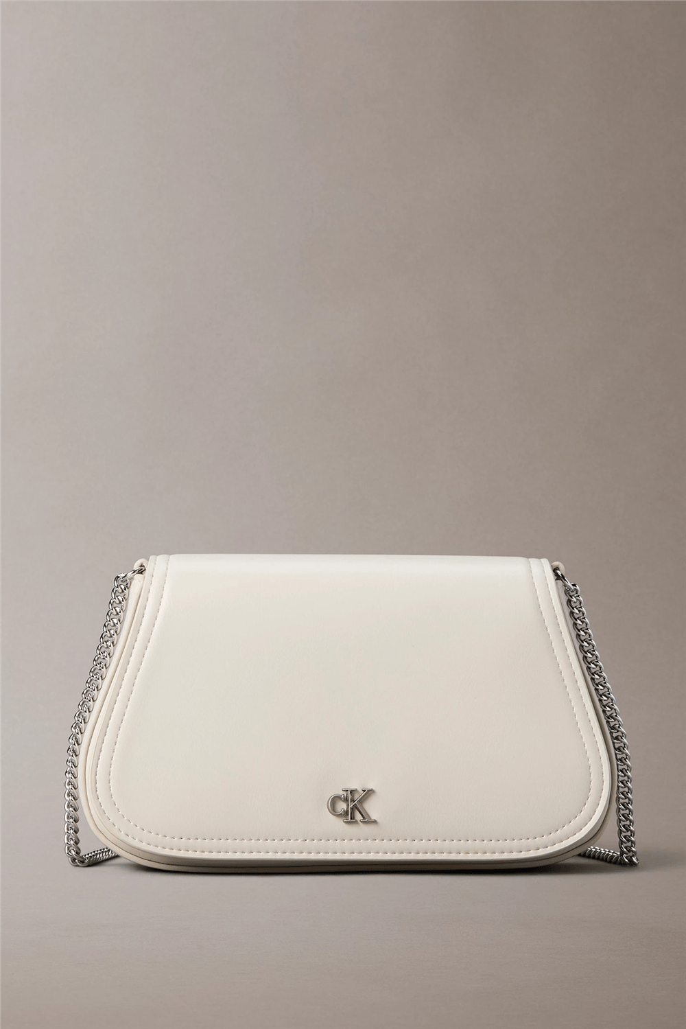 Calvin Klein Ck Curved Wallet On Chain Kadın Cüzdan Bej