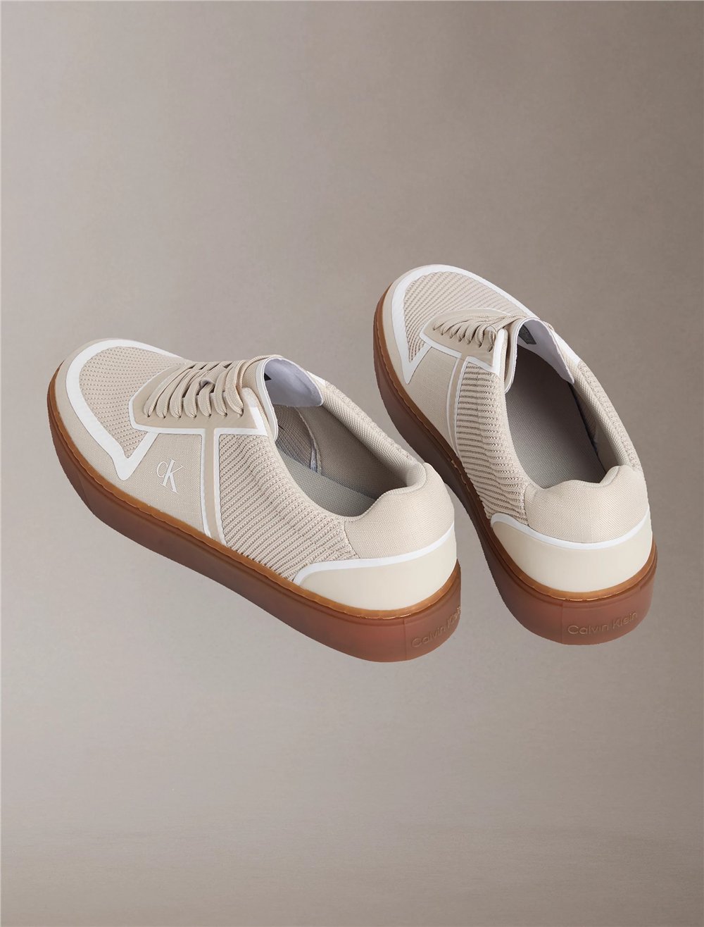 Calvin Klein Classic Cups Laceup Erkek Sneaker Gold