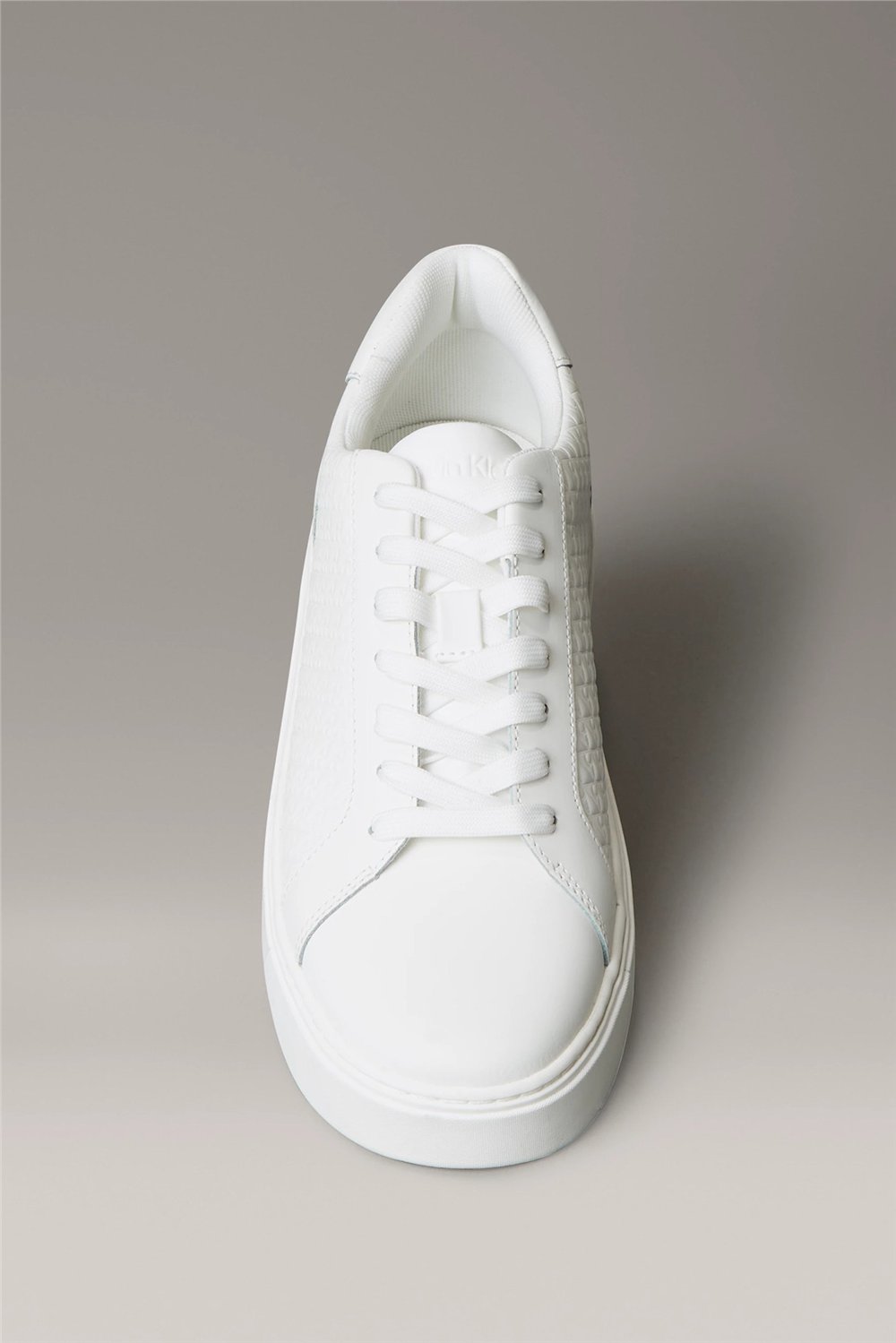 Calvin Klein Classic Cupsole Laceup Aop Erkek Sneaker Beyaz