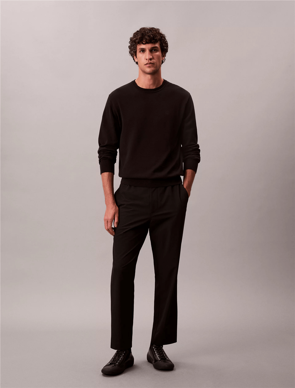 Calvin Klein Classic Tech Elastic Erkek Jogger Pantolon Siyah