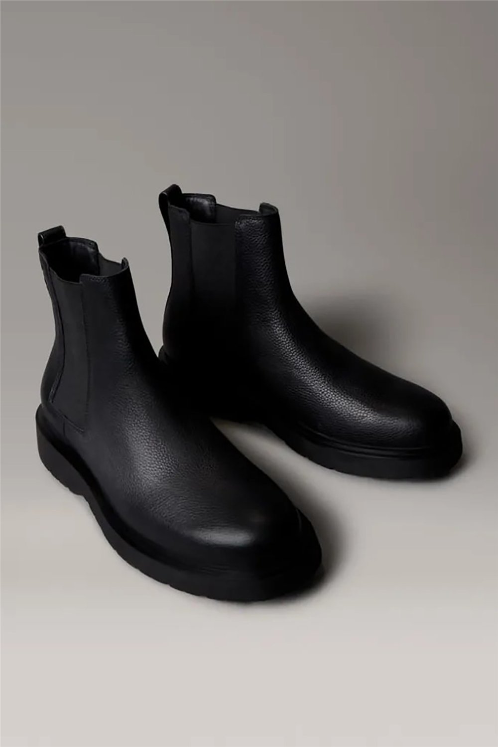 Calvin Klein Combat Ess Chelsea Boot Lth Erkek Bot Siyah
