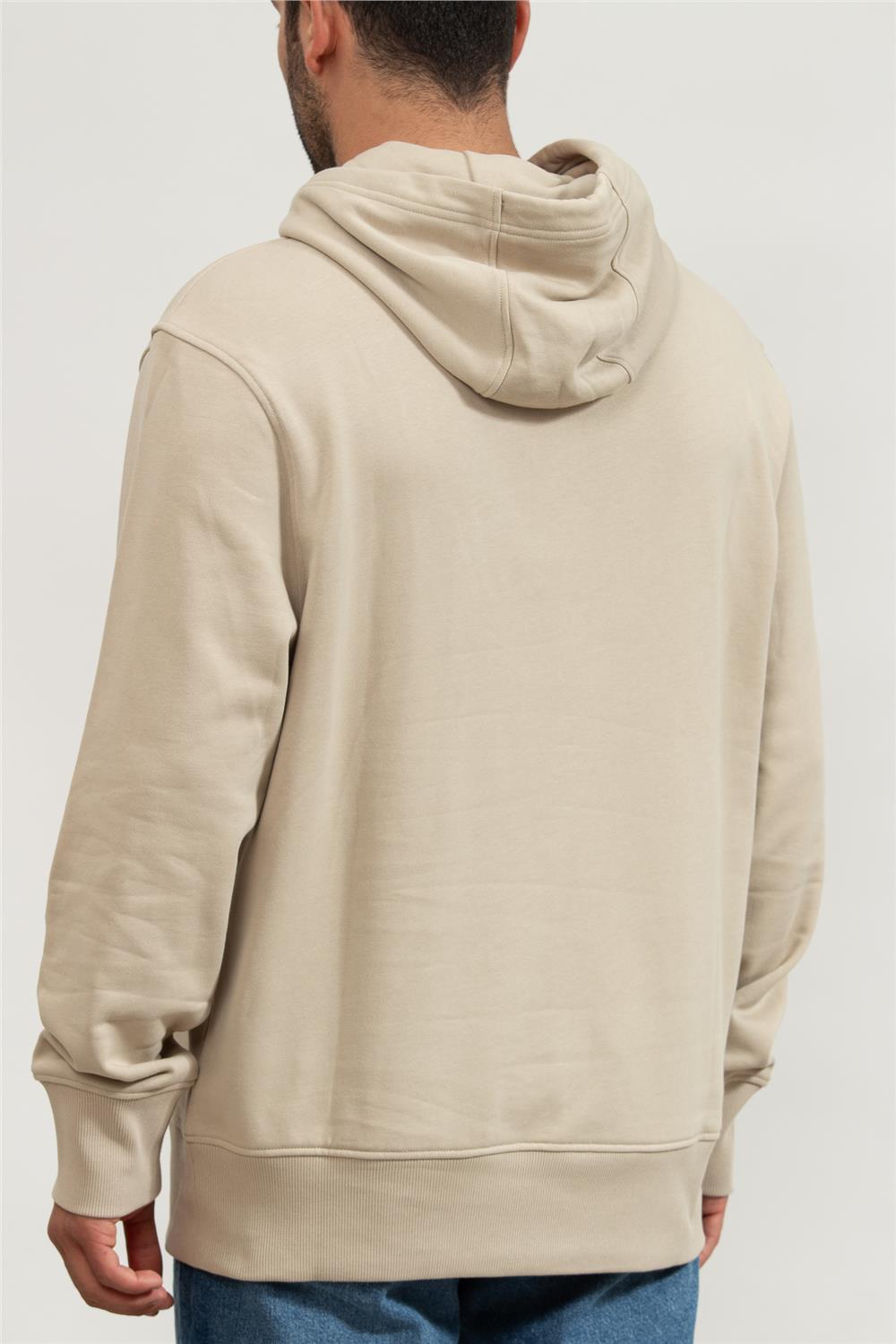 Calvin Klein Connected Erkek Kapüşonlu Sweatshirt Gri