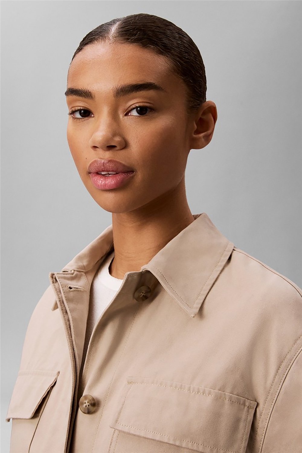 Calvin Klein Cotton Canvas Ssnl Field Jacket Kadın Mont