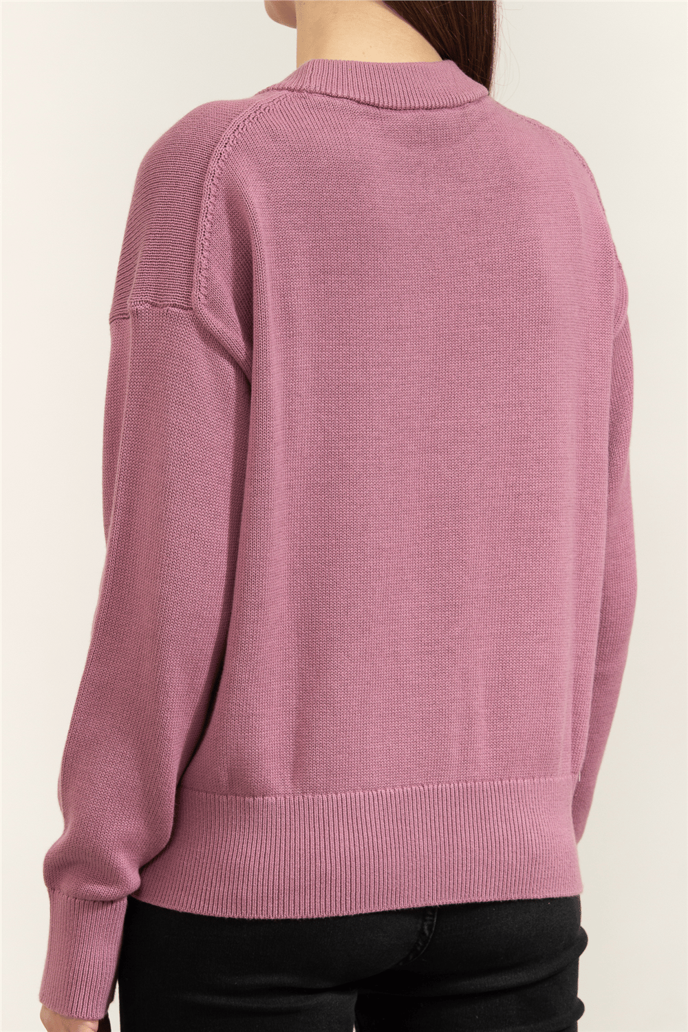 Calvin Klein Cotton Graphic Pullover Kadın Triko