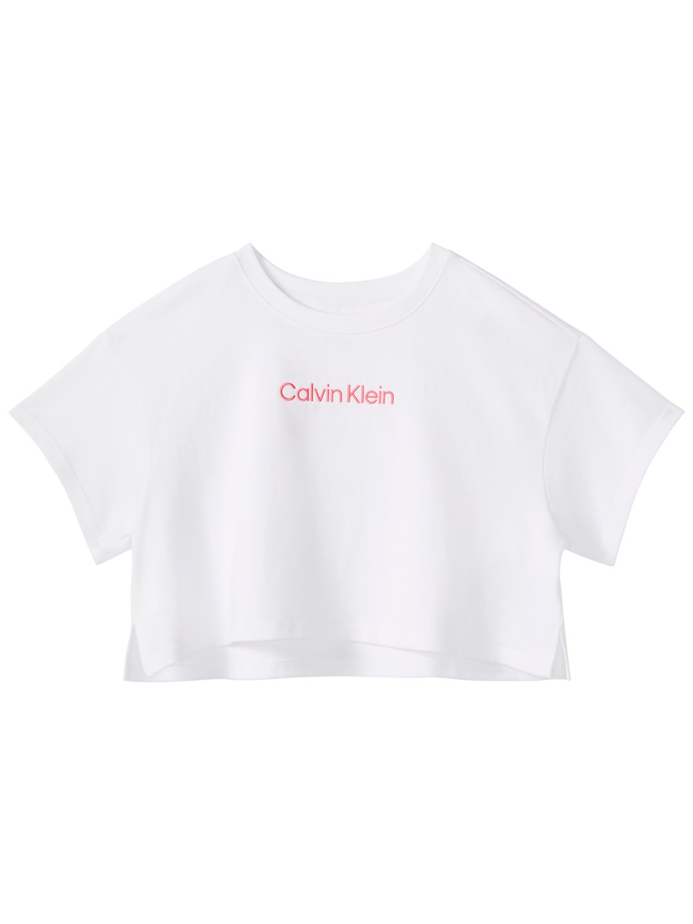Calvin Klein Cropped Tee Kadın Crop T-Shirt Beyaz