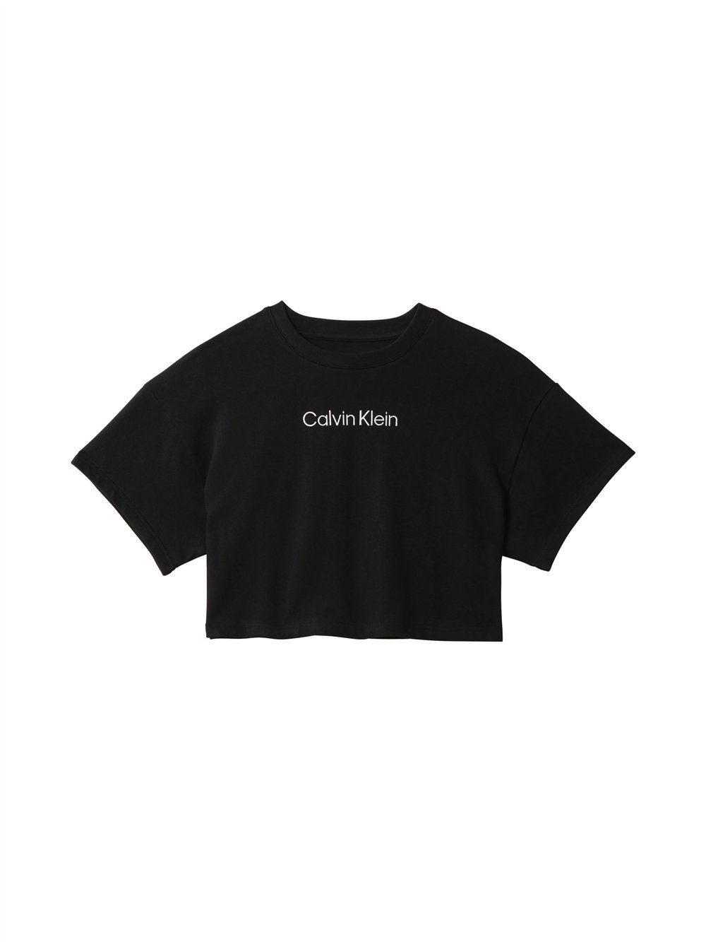 Calvin Klein Cropped Tee Kadın Crop T-Shirt Siyah