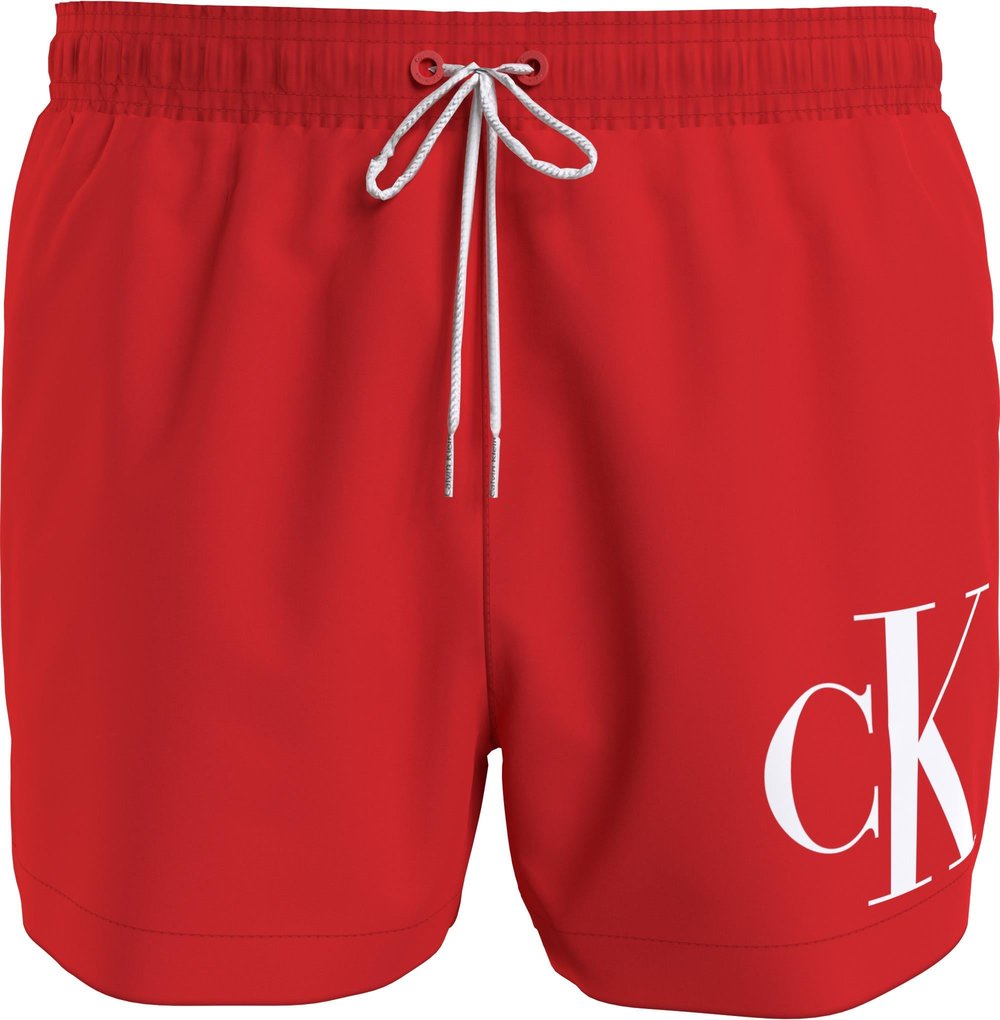 Calvin Klein Drawstring Erkek Şort Mayo Kırmızı