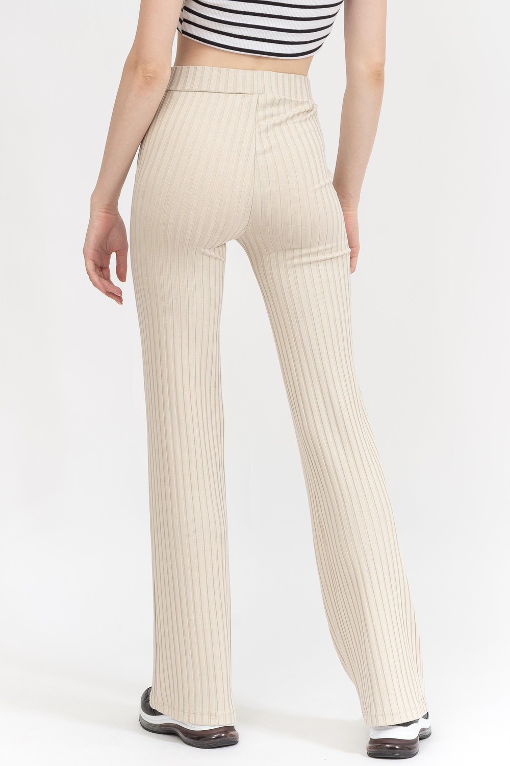 Calvin Klein Elongated Rib Kadın Eşofman Altı Bej