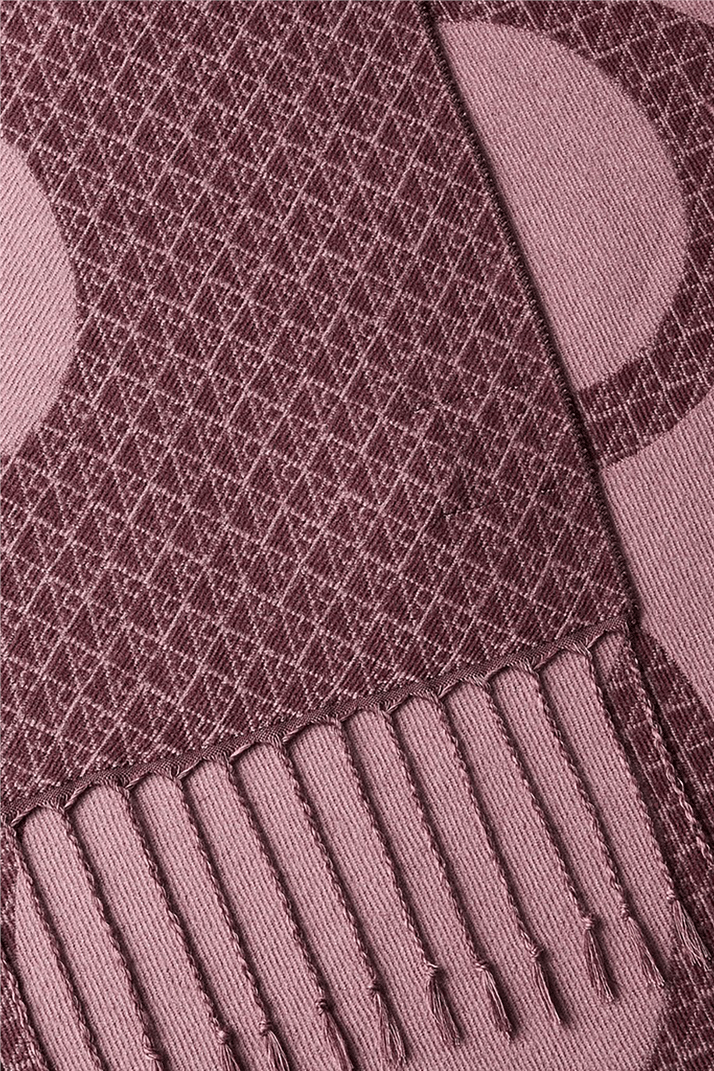 Calvin Klein Emblem Aop Bold Logo Fringe Wove Kadın Atkı Siyah