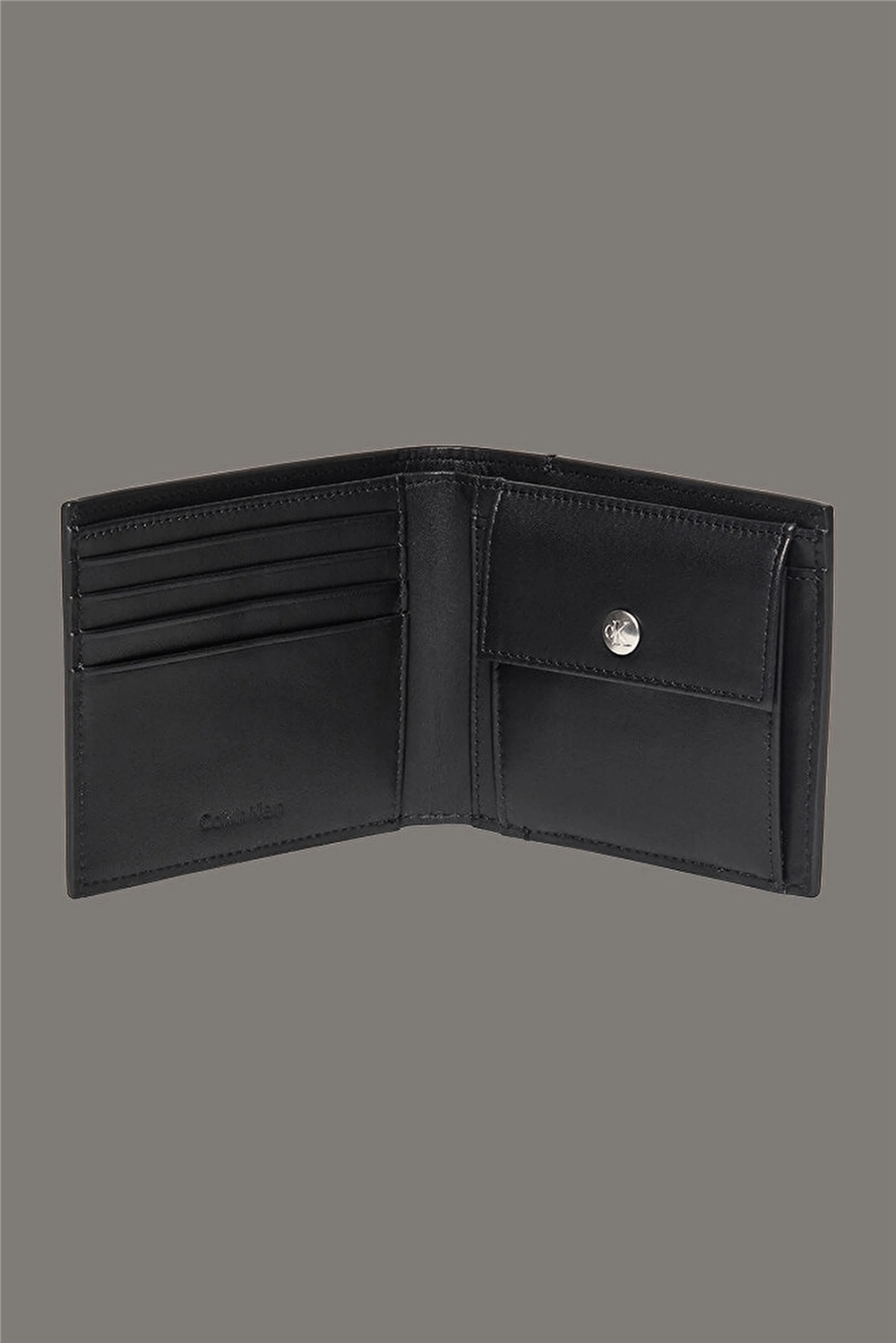 Calvin Klein Emblem Aop Coated Billfold W/ Co Erkek Cüzdan Siyah