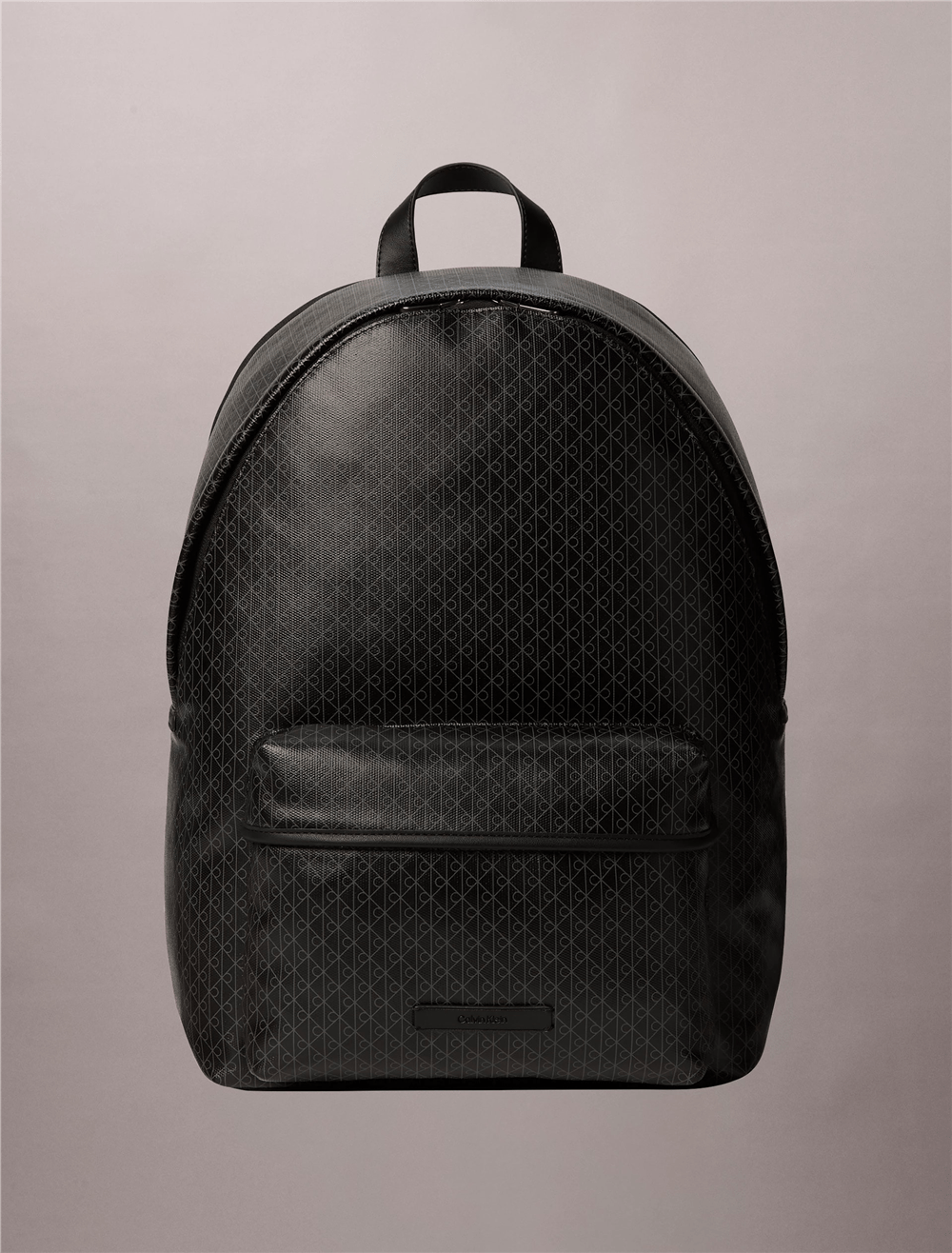 Calvin Klein Emblem Aop Coated Canvas Campus Erkek Sırt Çantası Siyah